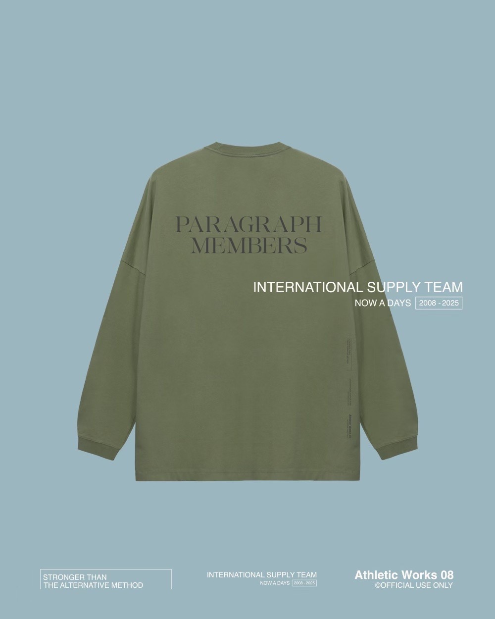 Paragraph 25FW 003 Members 文字 薄長袖