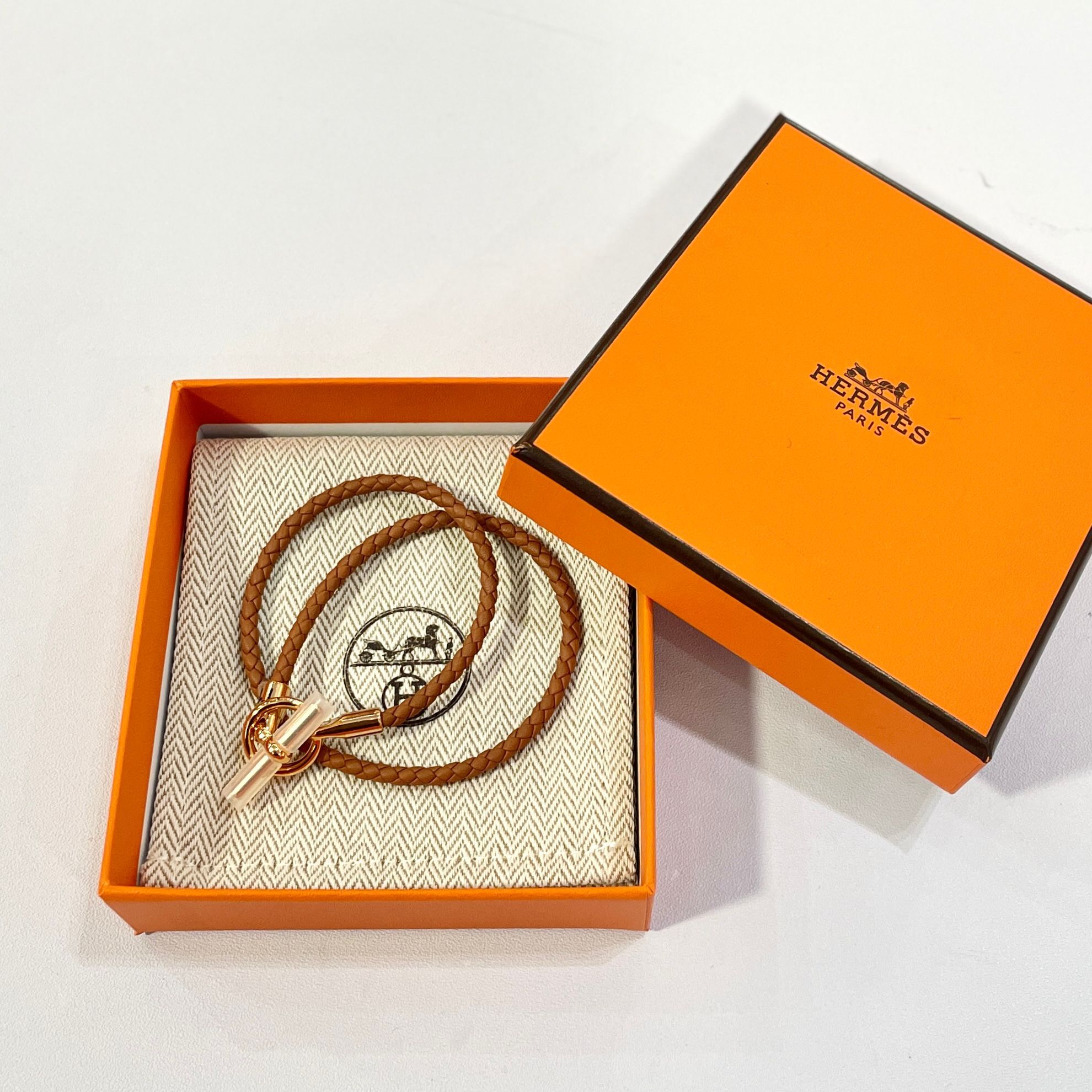 全新HERMES手繩/手帶 T1 金棕織皮/金扣  #BRAND NEW #香榭站正品