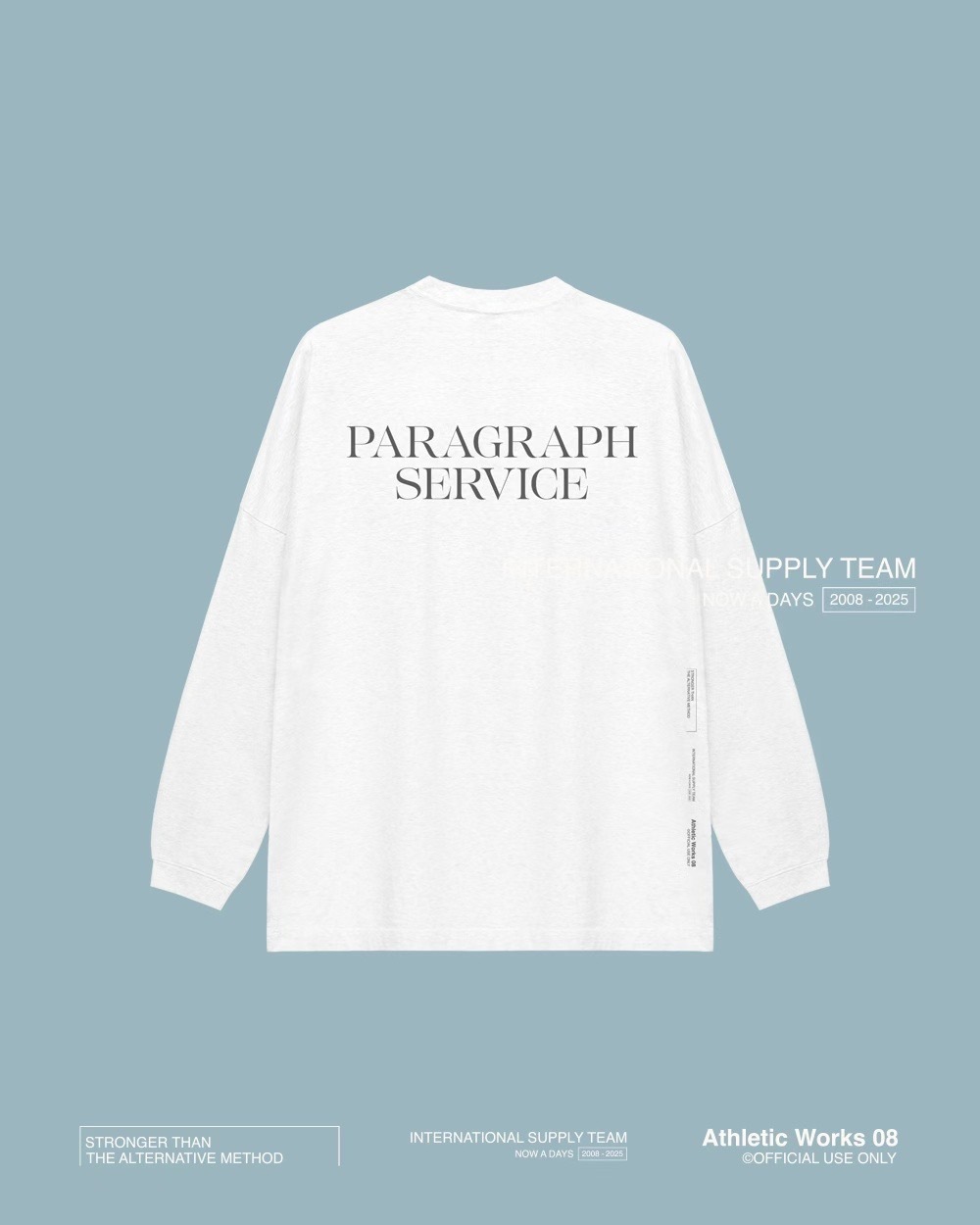 Paragraph 25FW 004 Service 文字 薄長袖