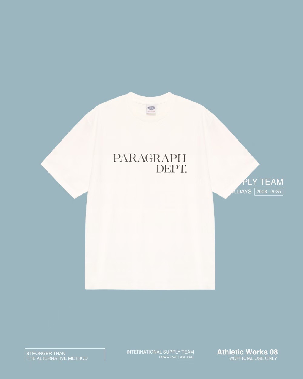 Paragraph 25FW 005 簡約文字 短袖