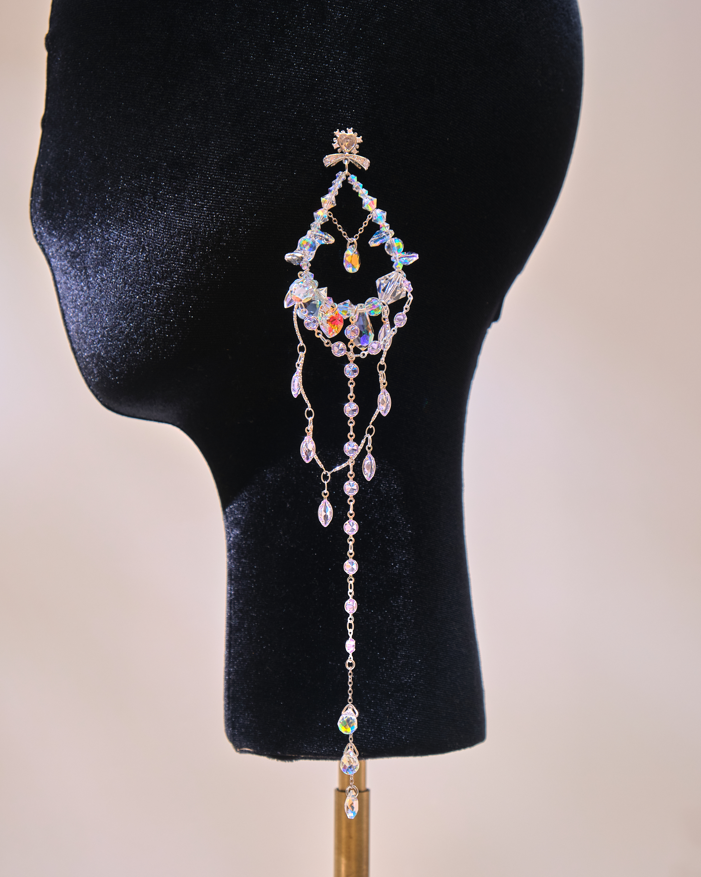 12666 Waterdrop Crystal Long S925 Earrings