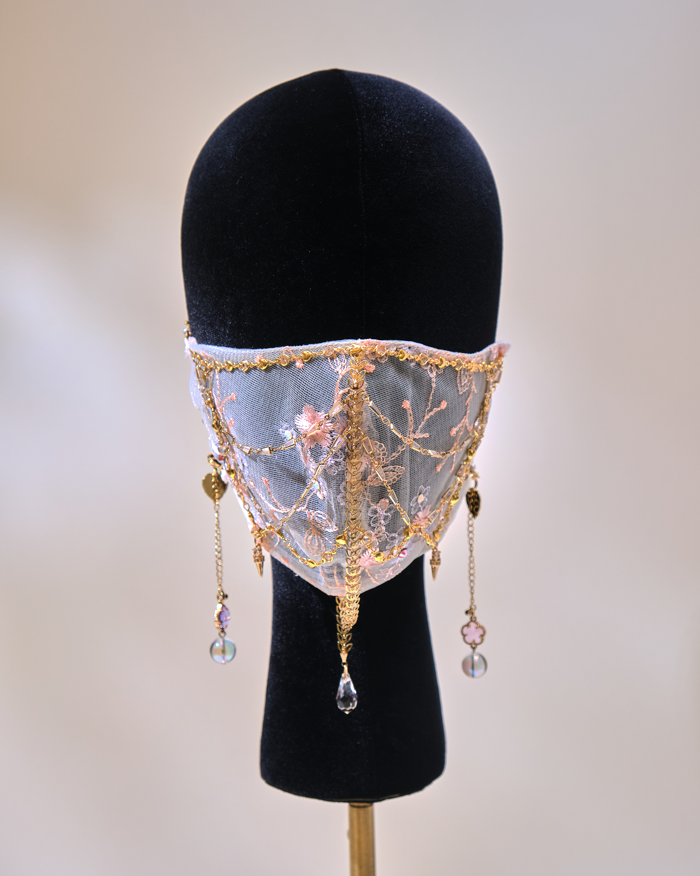 12670 優雅女爵刺繡面罩