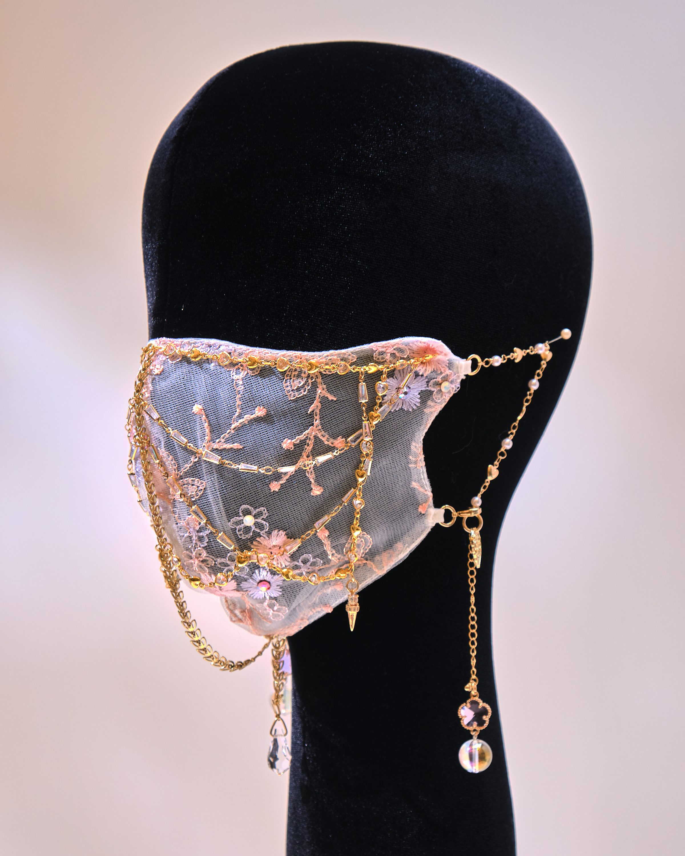 12670 優雅女爵刺繡面罩