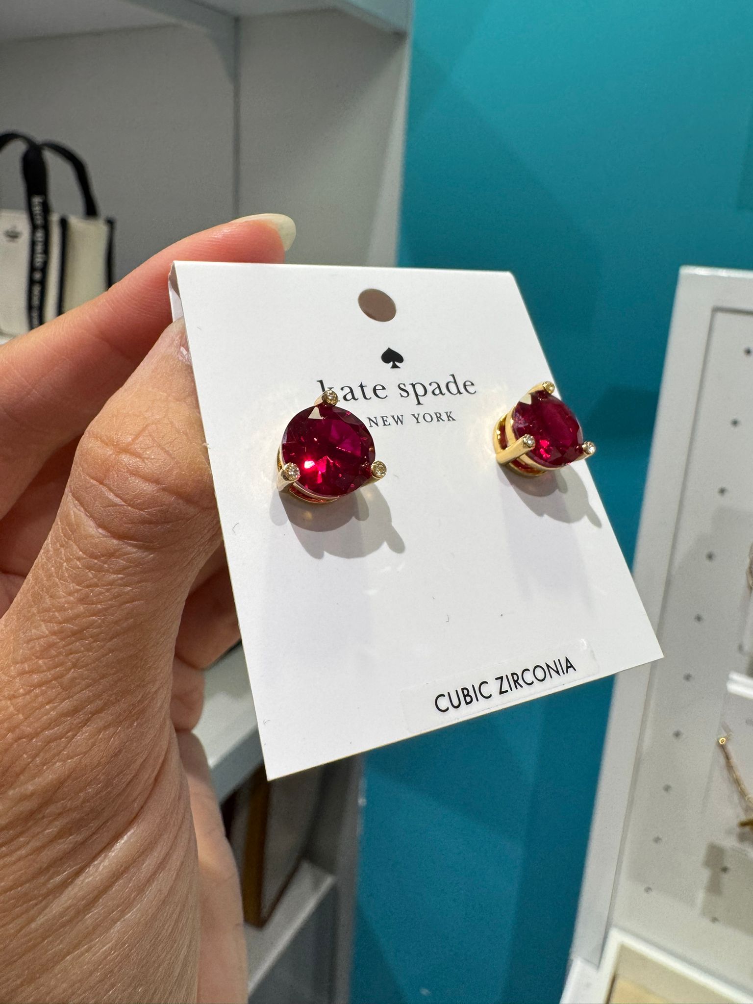 Kate Spade Rise And Shine Studs (Festive Pink)