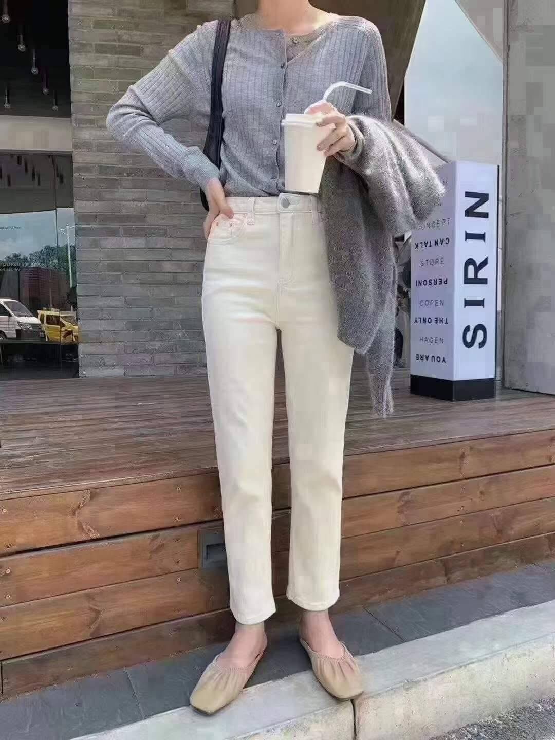 【顯瘦修身的小直筒牛仔褲】（現貨）