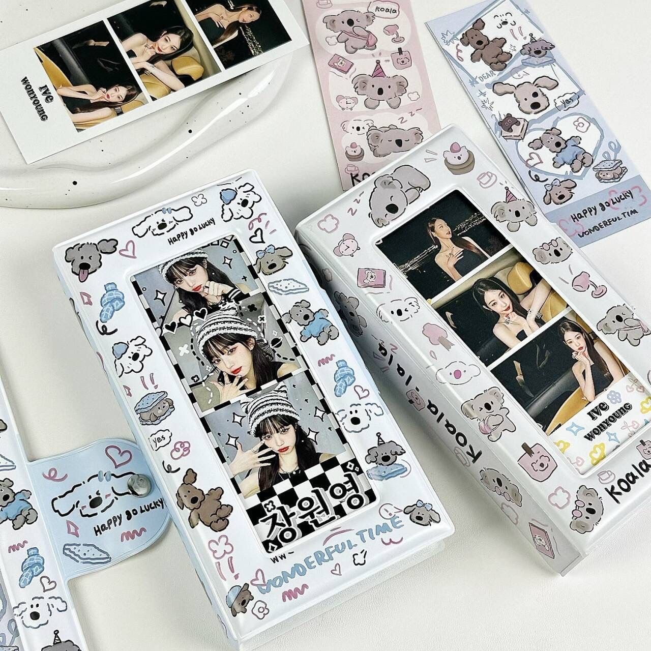 Cute Cartoon Life Four-Pocket Card Holder