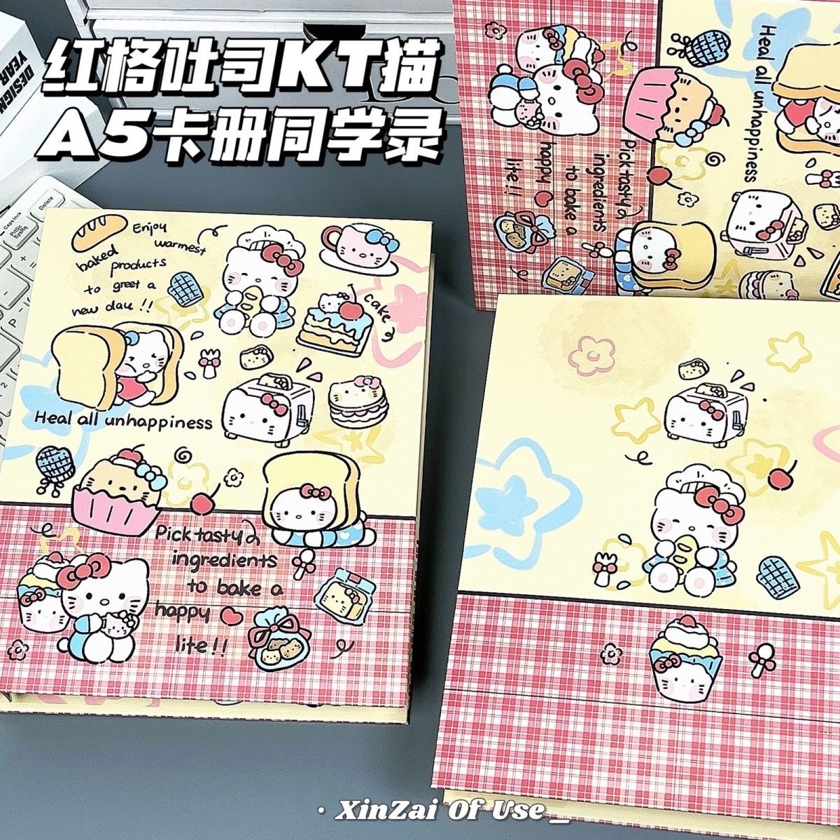 New!Cartoon Style A5 Binder Four-Pocket Card Album
