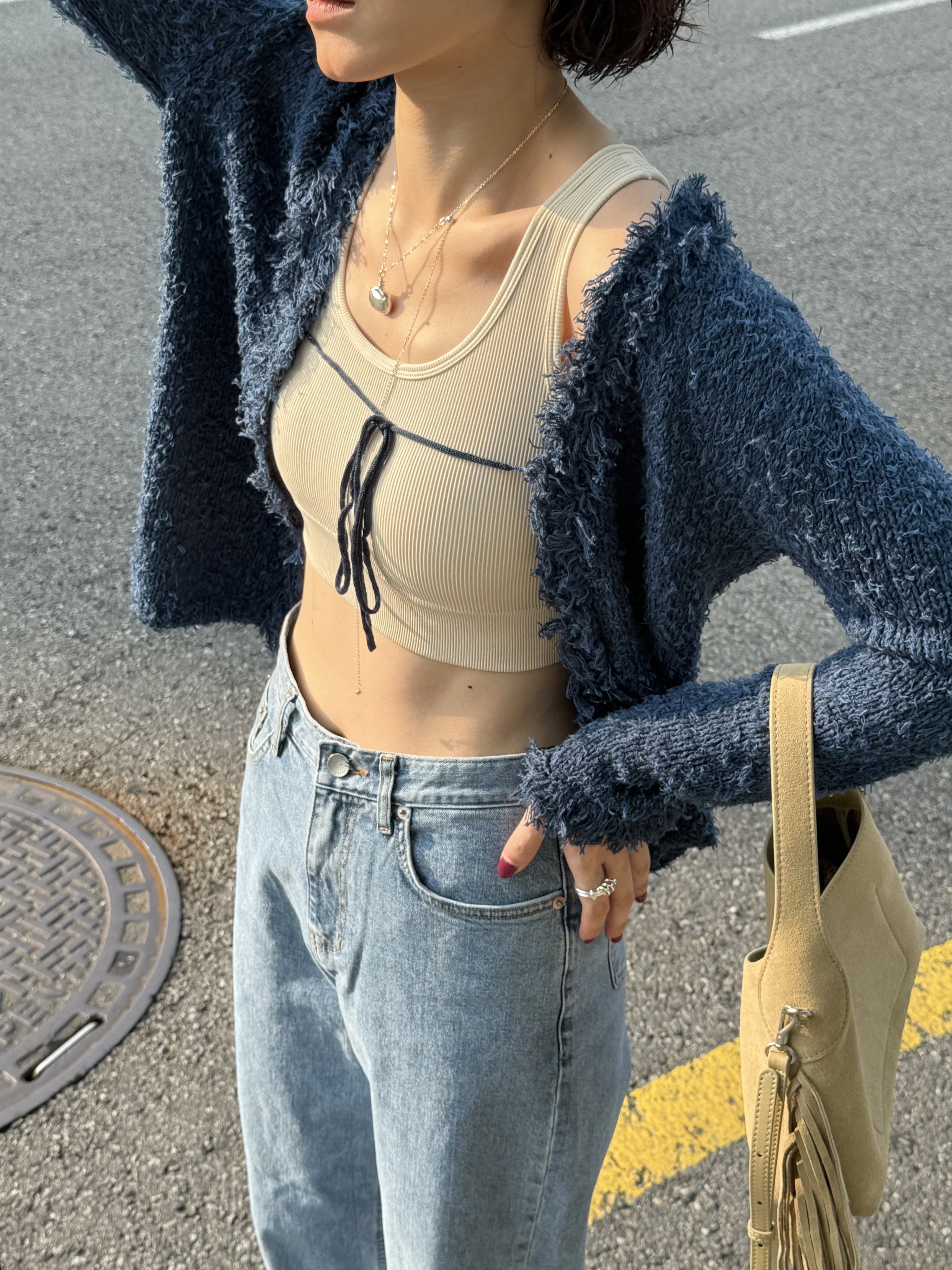 (飯店選品/下)一眼中意高級色系毛怪外/深藍