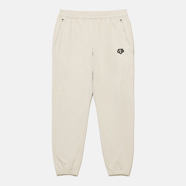 DESCENTE 迪桑特 經典 小LOGO 長褲 米白色