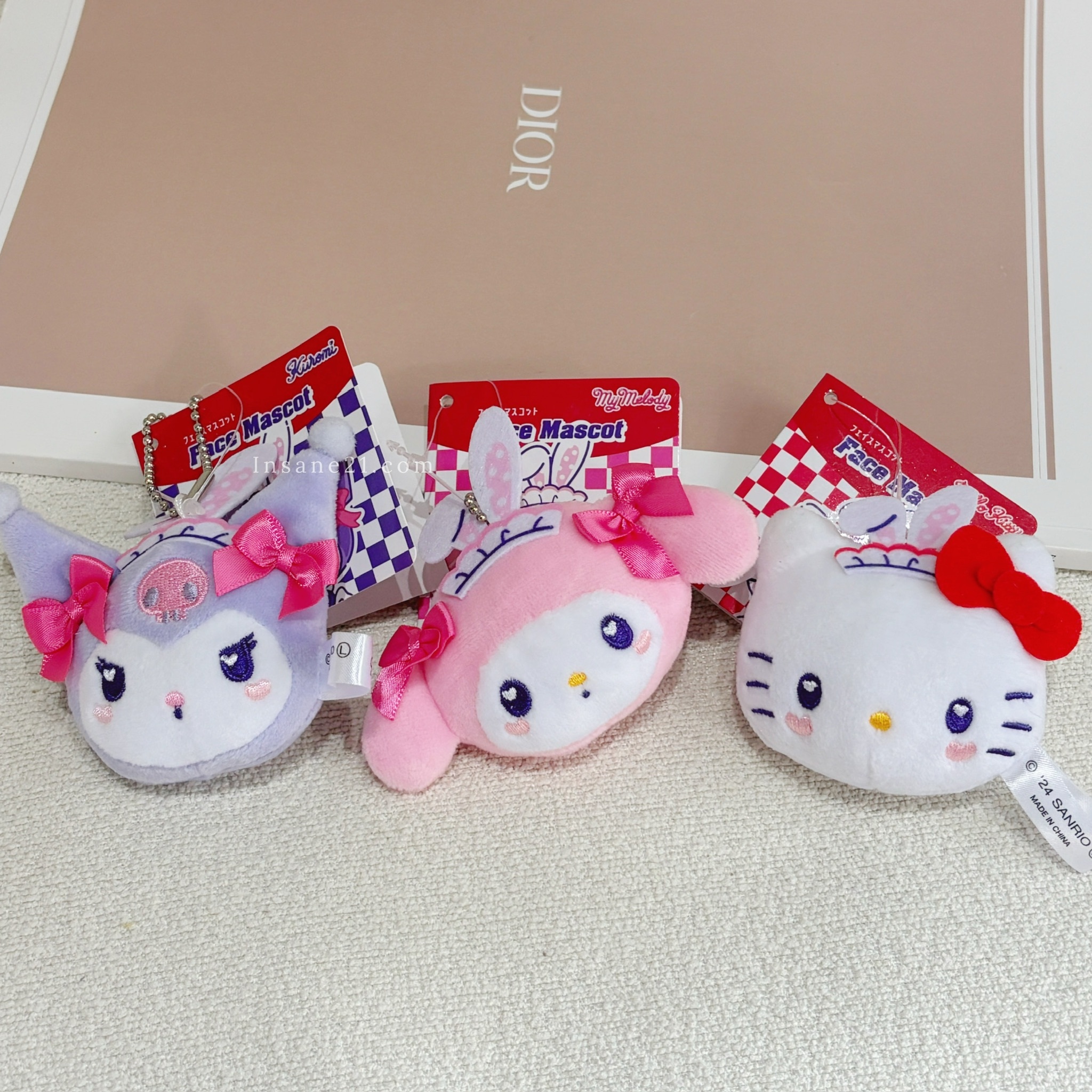 三麗鷗 SANRIO 迷你 大頭 兔子髮飾 絨毛吊飾 日本限定