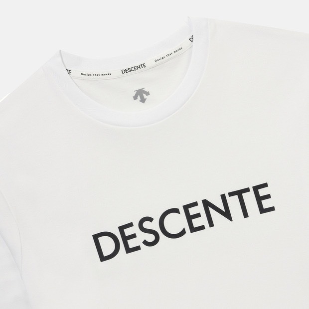 DESCENTE 迪桑特 經典 小LOGO 長袖 白色