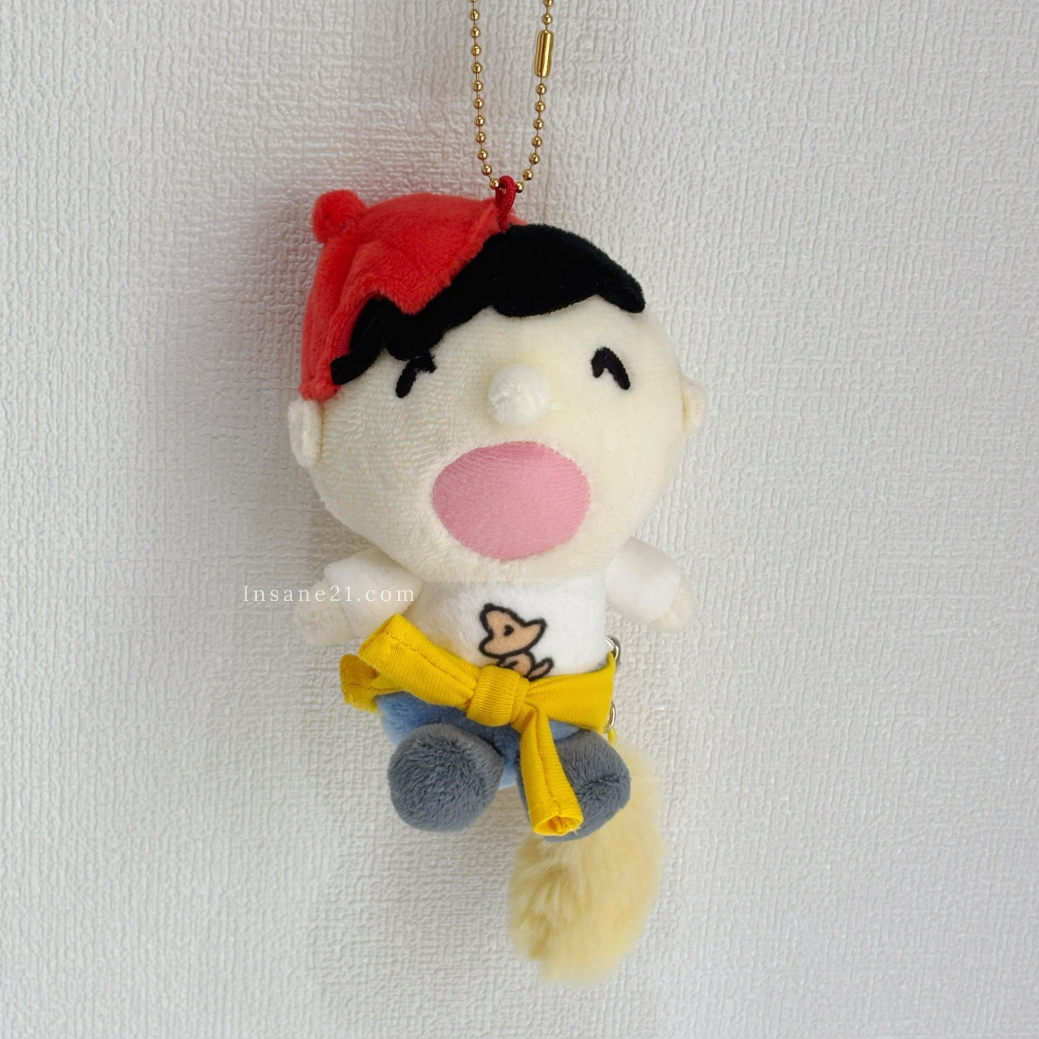 三麗鷗 SANRIO 大寶 紅帽子 黃色外套 黃色尾巴 玩偶吊飾