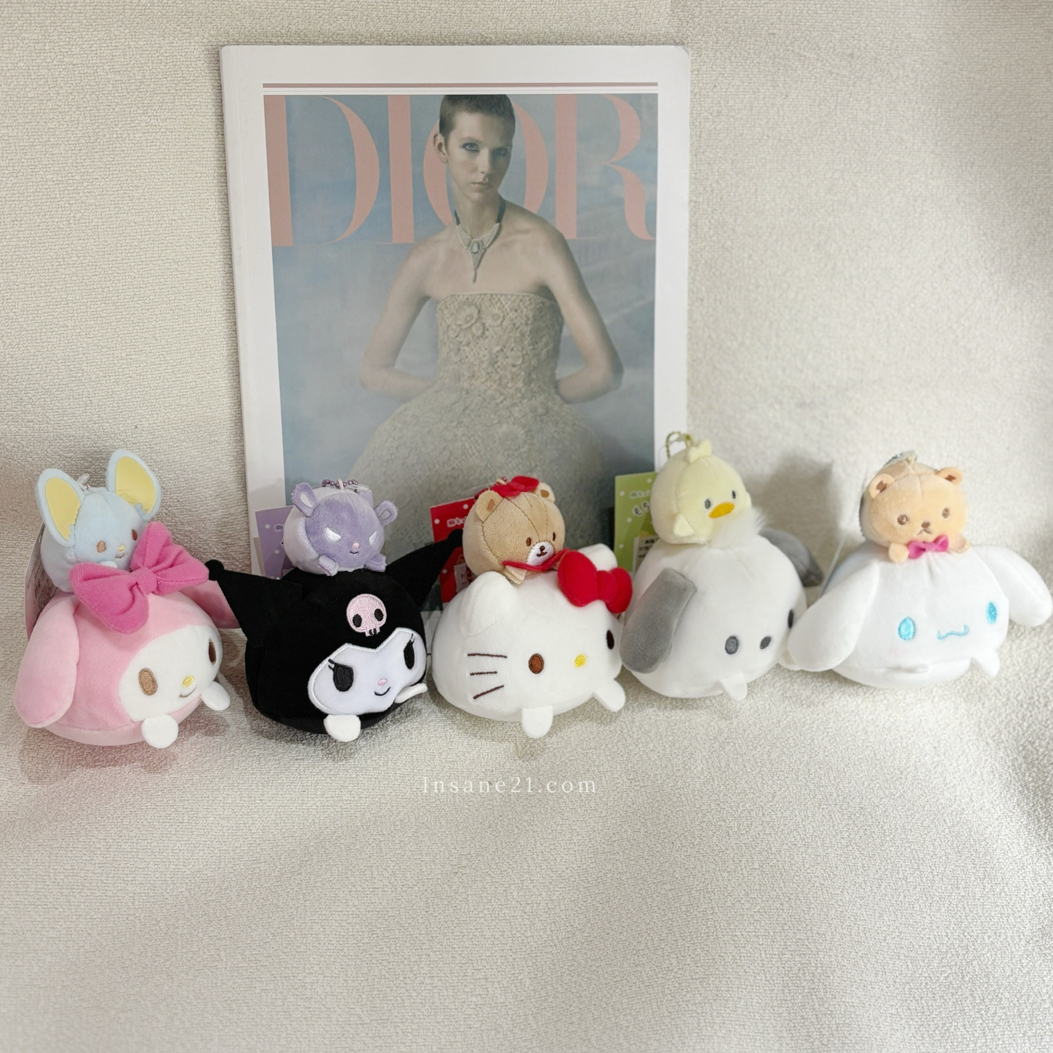 三麗鷗 SANRIO 大頭 頭上好朋友  絨毛吊飾 卡哇依 共五款