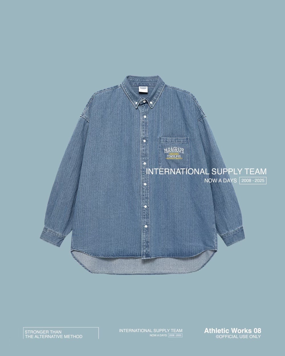 Paragraph 25FW 010 單寧 水洗 襯衫