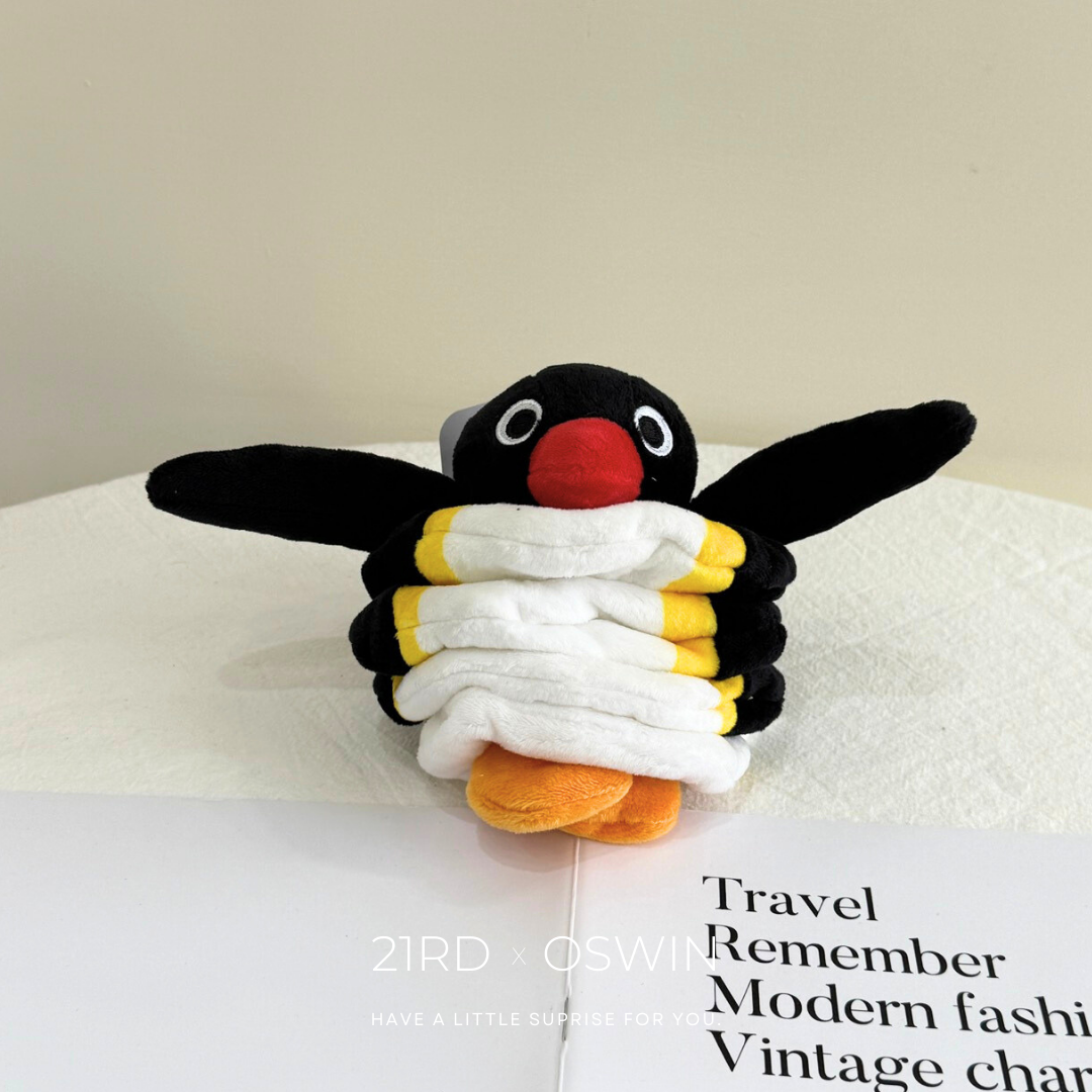 企鵝家族 PINGU 彈簧 搞笑吊飾