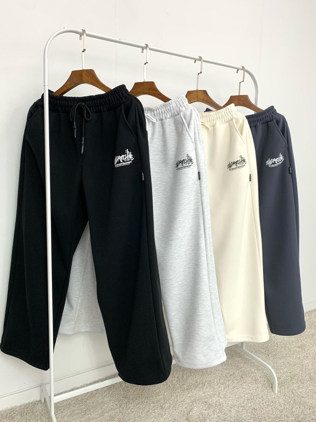 英文字可束腳運動褲 2nd-273P