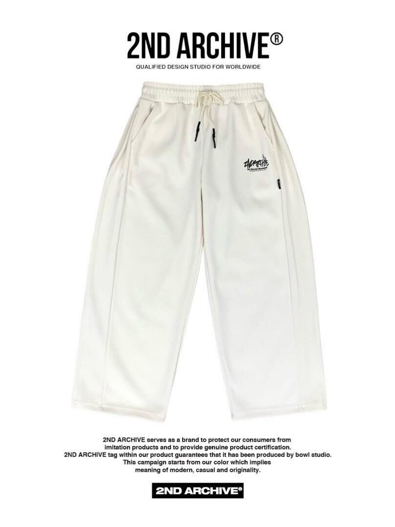 英文字可束腳運動褲 2nd-273P