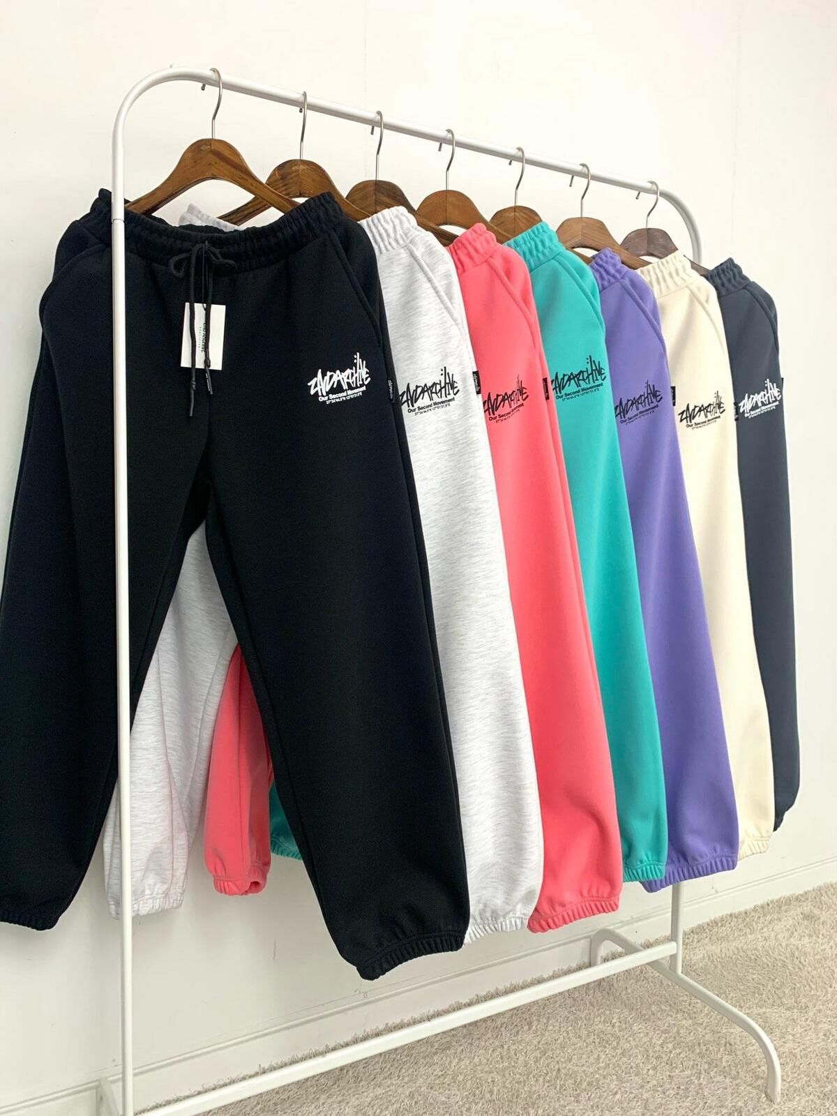 英文字束腳運動褲 2nd-275P