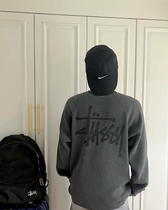 BASIC STÜSSY THERMAL STUSSY 華夫格長T 長袖 5色