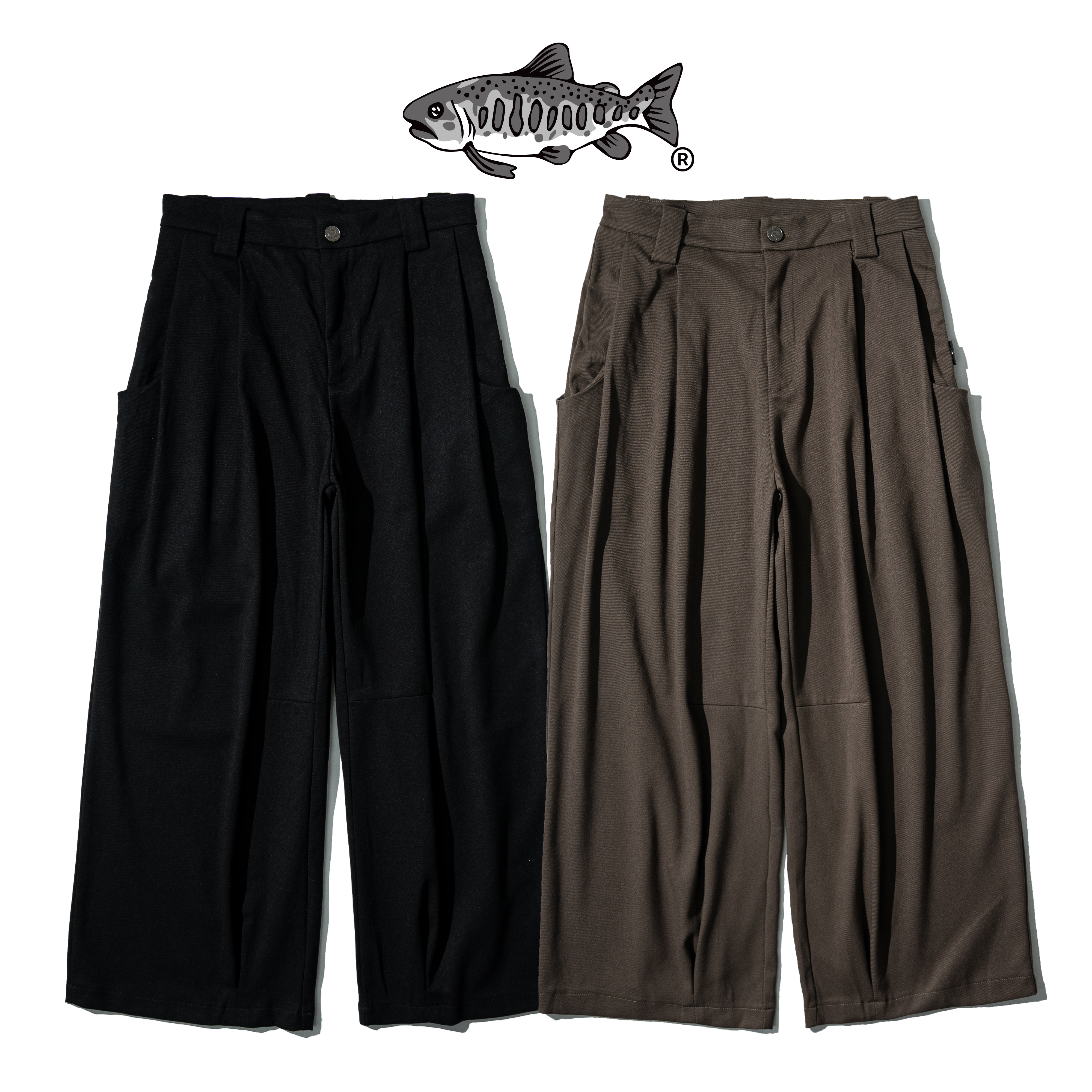 AGILITY Wide Leg Acrylic Suit Pants 闊型 大口袋 西裝長褲 [P33]