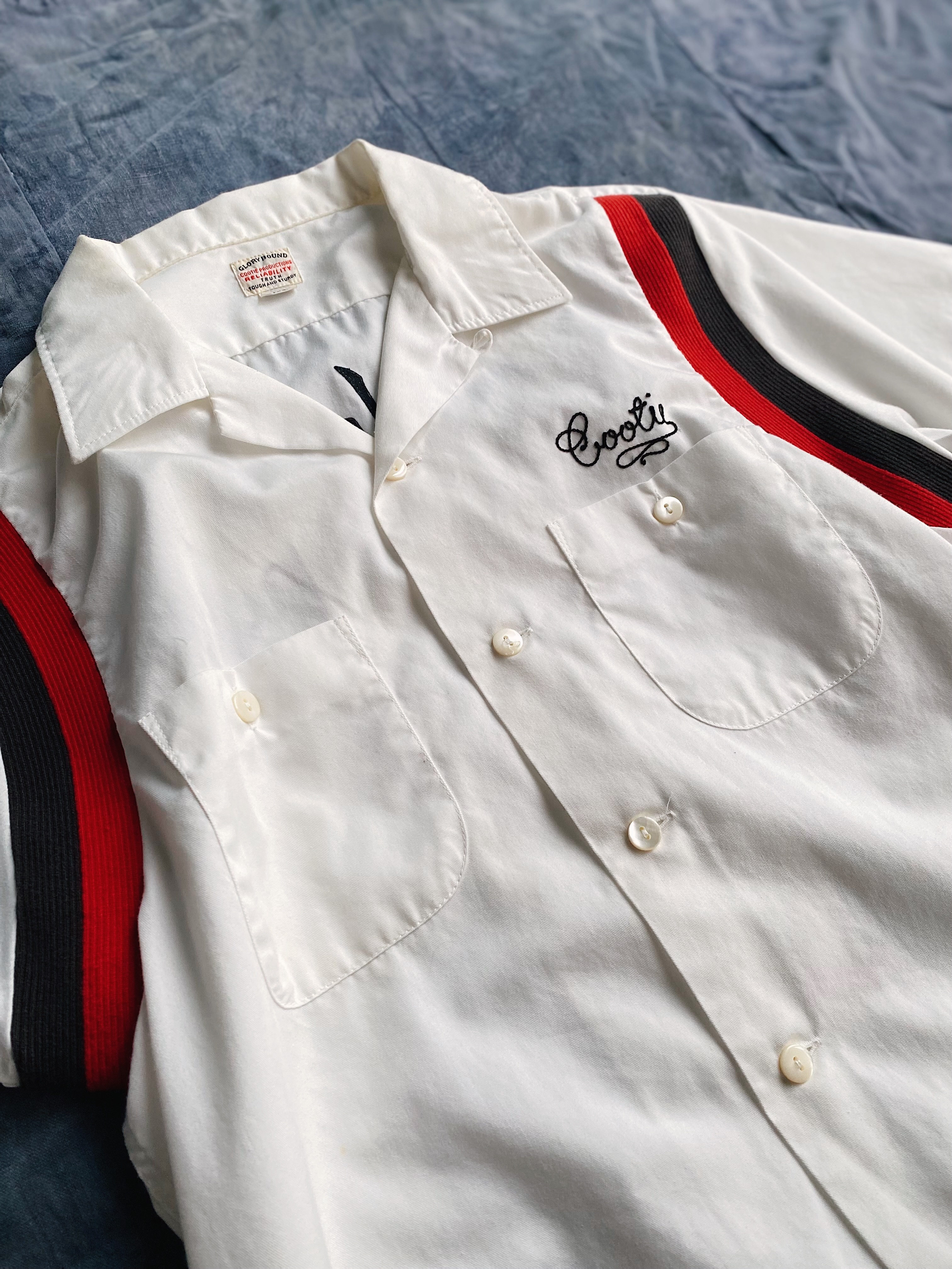 Vintage Bowling shirts “Midwest Savages”/ 日本製 保齡球襯衫