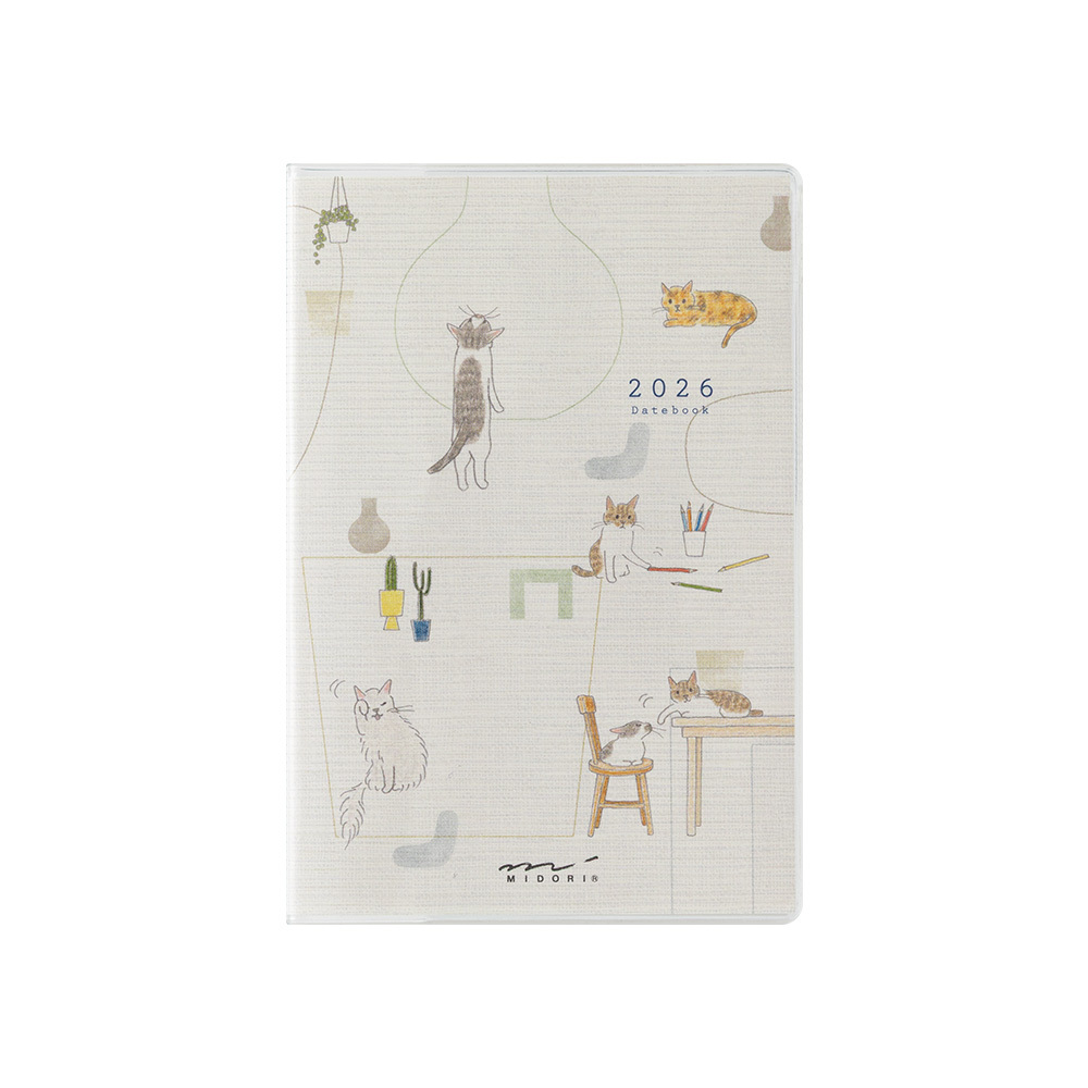 2026 POCKET DIARY 小貓 迷你 月間｜MIDORI 日本
