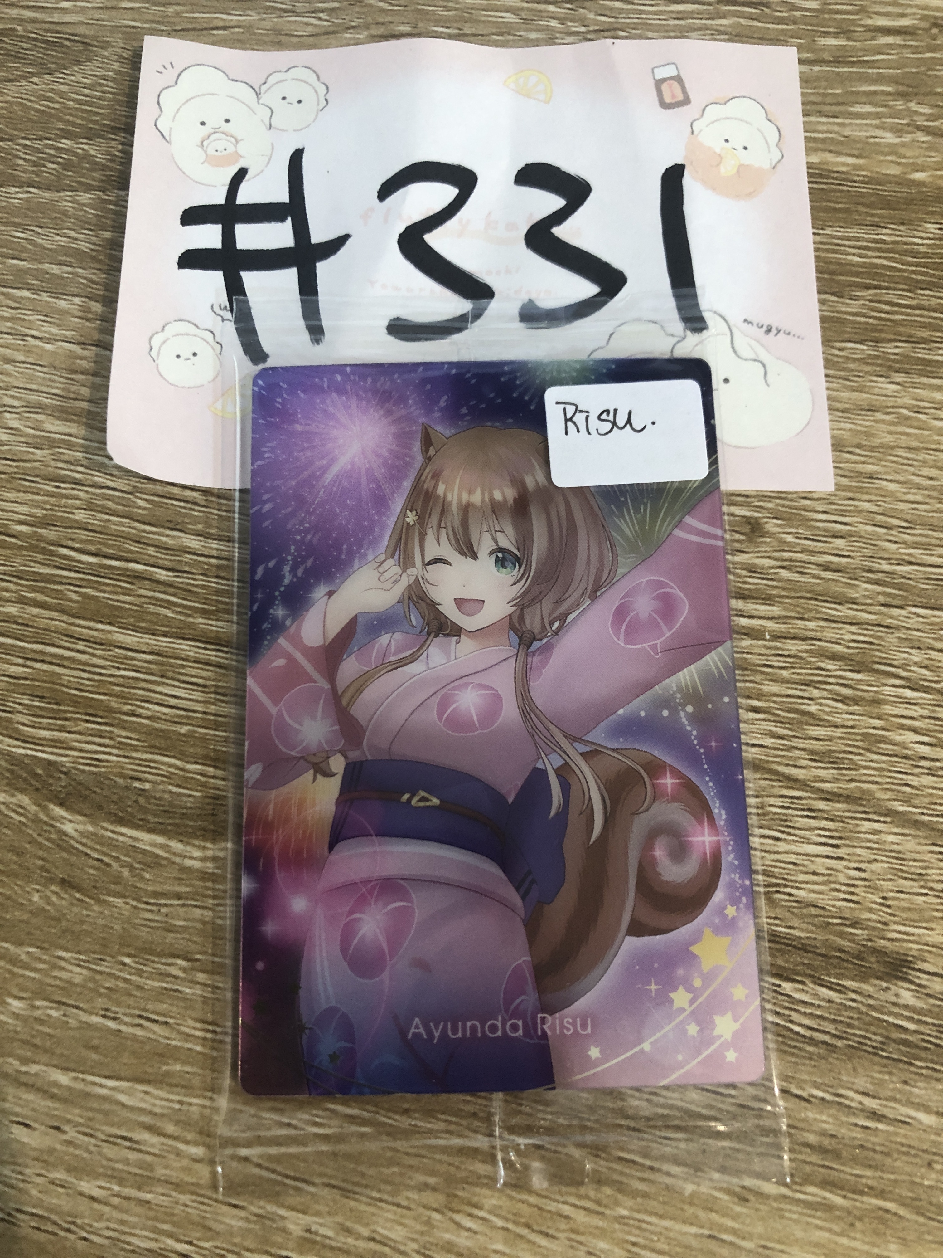 HOLOLIVE RISU 小卡#331