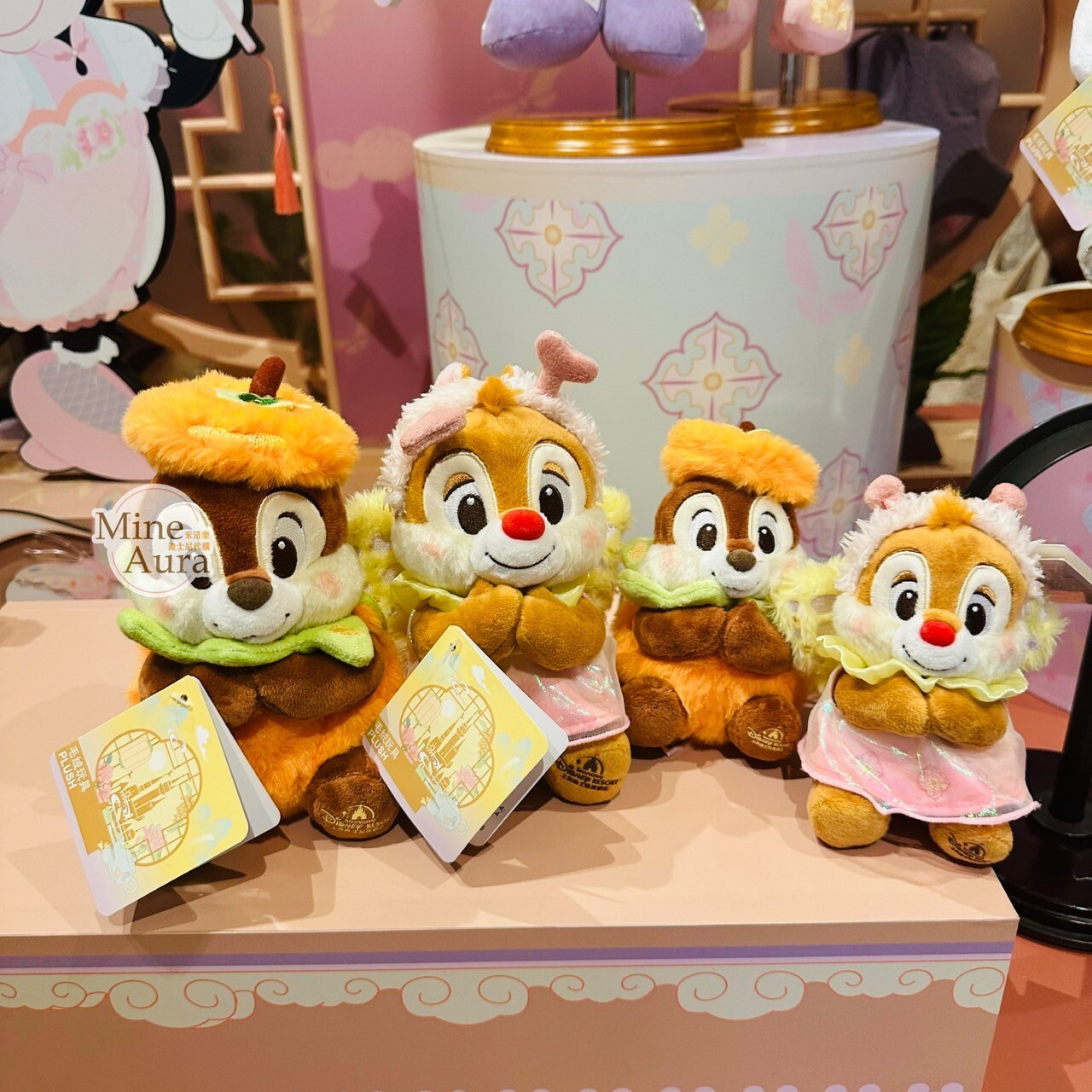 米奇和朋友們 遊園記系列 黑鼻 奇奇 Chip 娃娃 玩偶 奇奇蒂蒂 Chip 'n Dale -上海迪士尼樂園