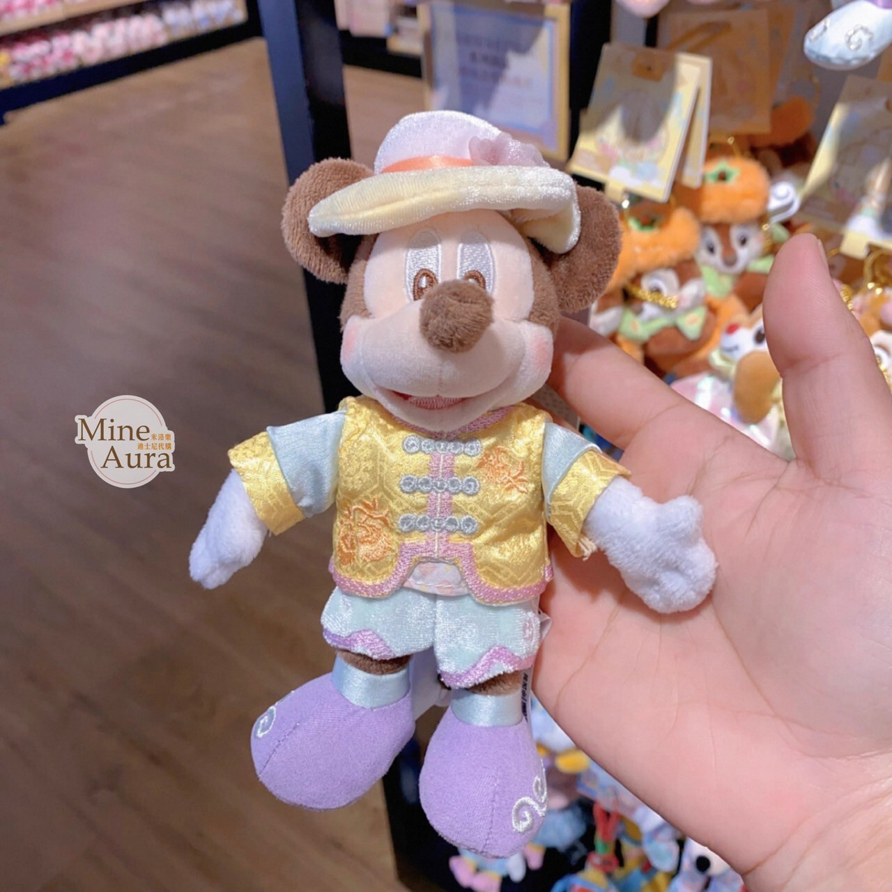 米奇和朋友們 遊園記系列 米奇 Mickey 絨毛 鑰匙圈 吊飾 -上海迪士尼樂園