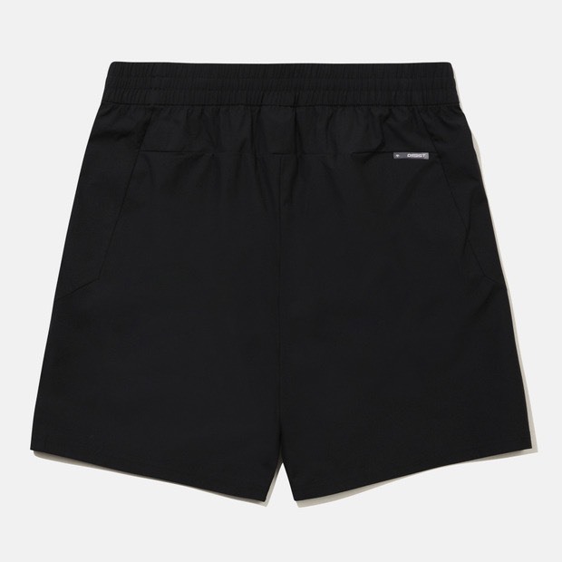 DESCENTE 迪桑特 經典 小LOGO 機能短褲 黑色