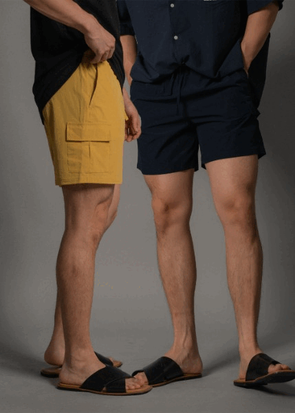 彈力尼龍工裝短褲