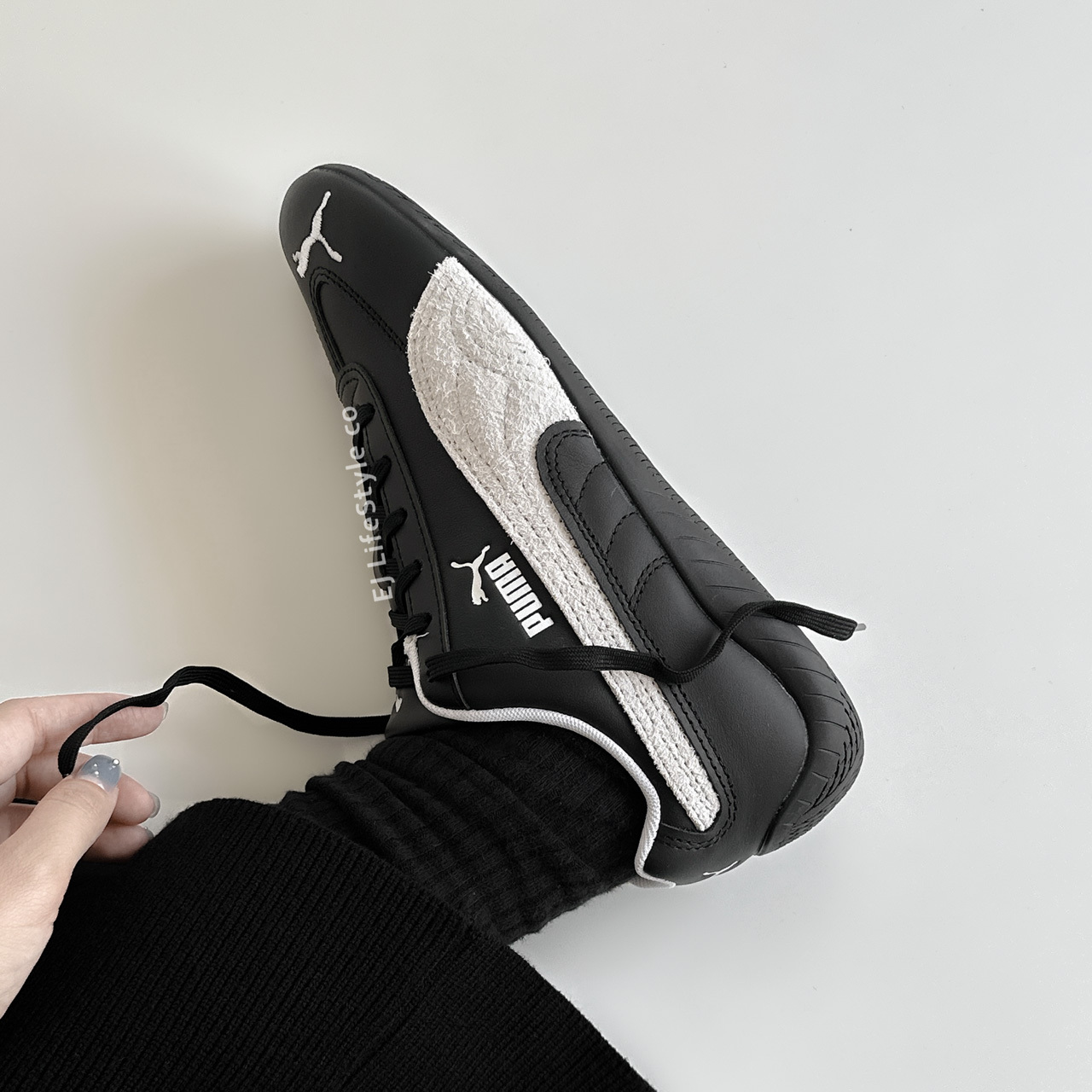 PUMA SPEEDCAT LEATHER 黑奶油 米灰 仿皮革 麂皮 賽車鞋 復古 男女鞋 403175-02 / 調貨