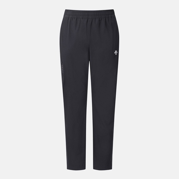 DESCENTE 迪桑特 經典 小LOGO 機能長褲 黑色