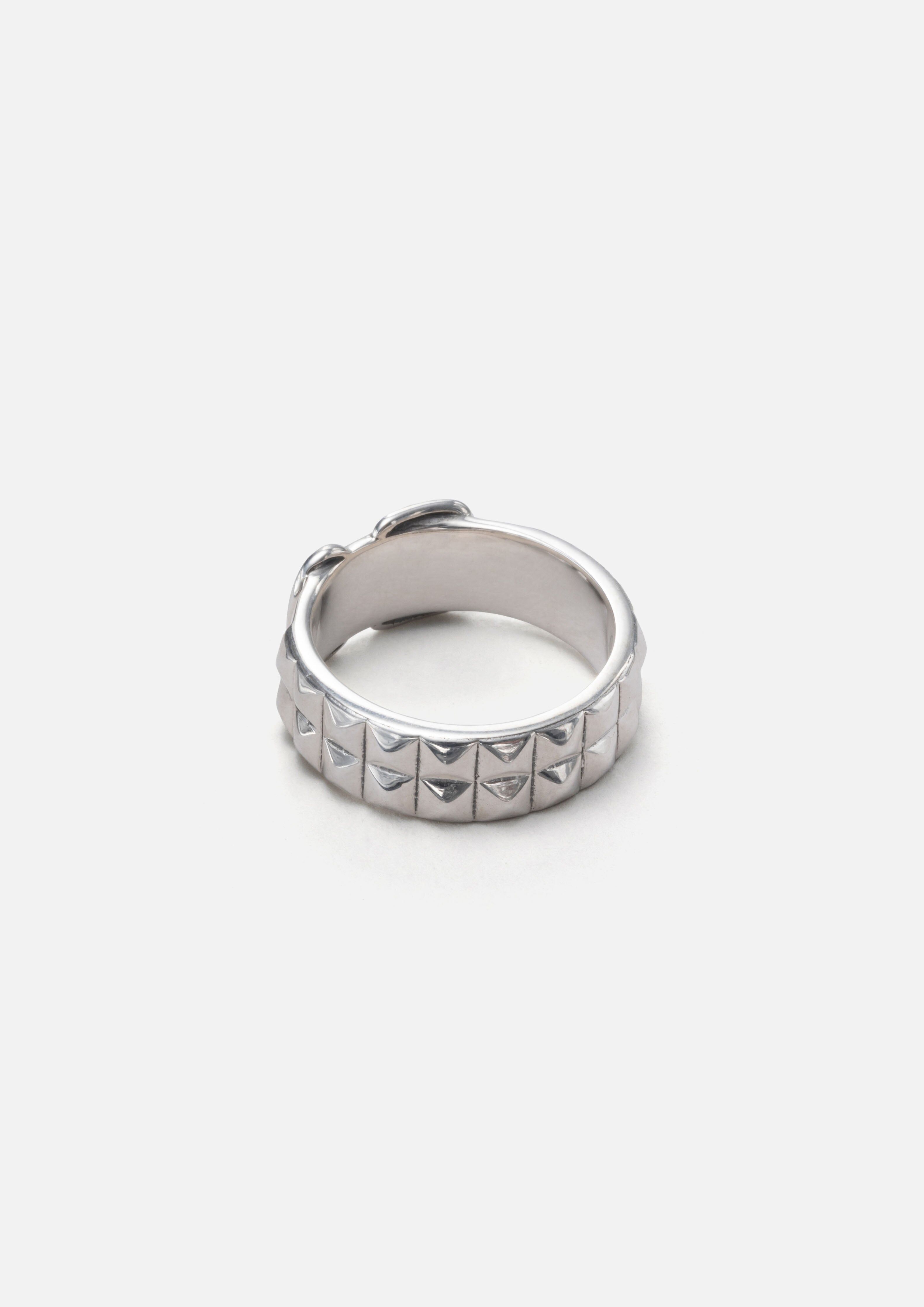 2025AW NEIGHBORHOOD NBHD SILVER STUDS BELT RING 純銀戒指