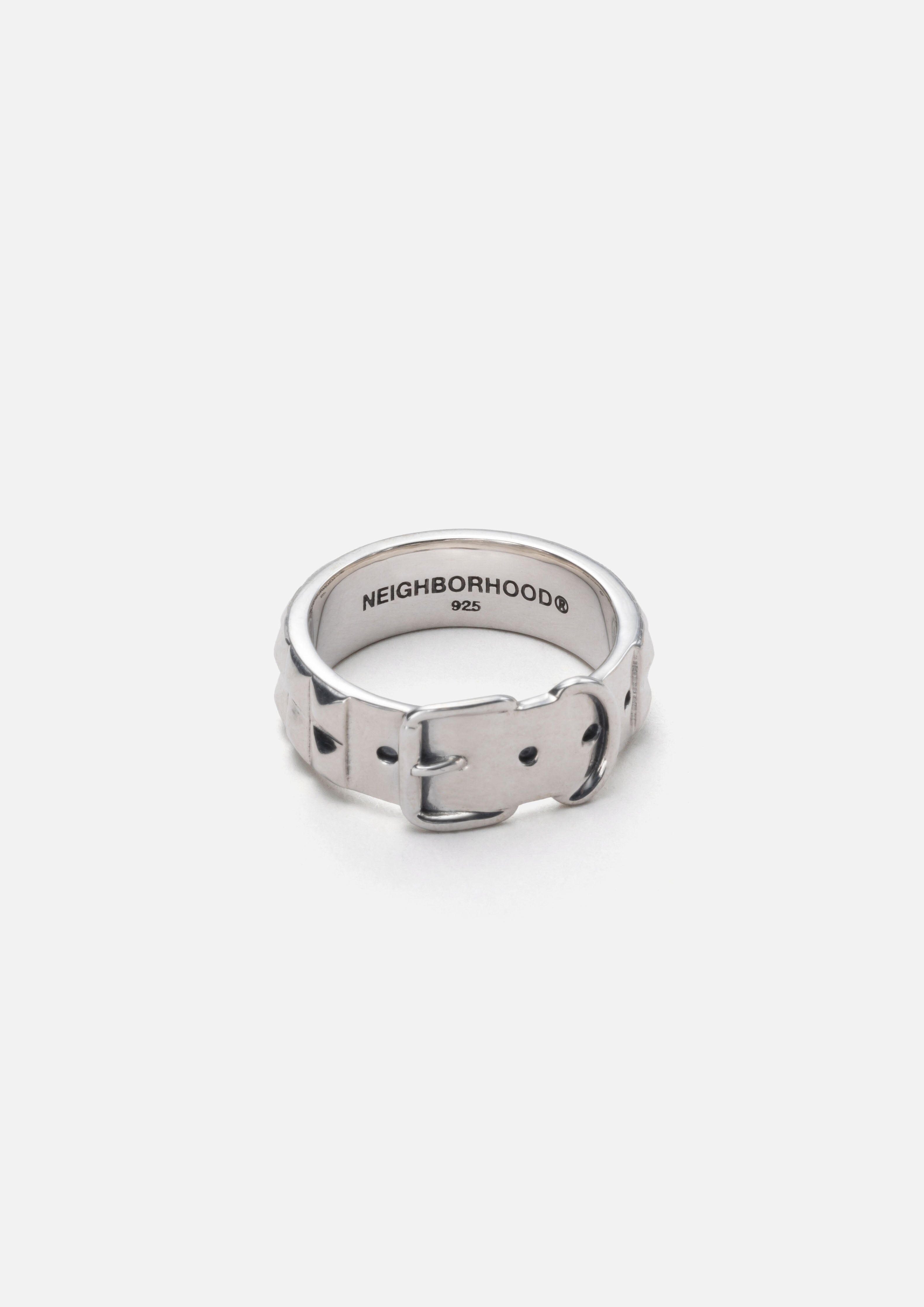 2025AW NEIGHBORHOOD NBHD SILVER STUDS BELT RING 純銀戒指