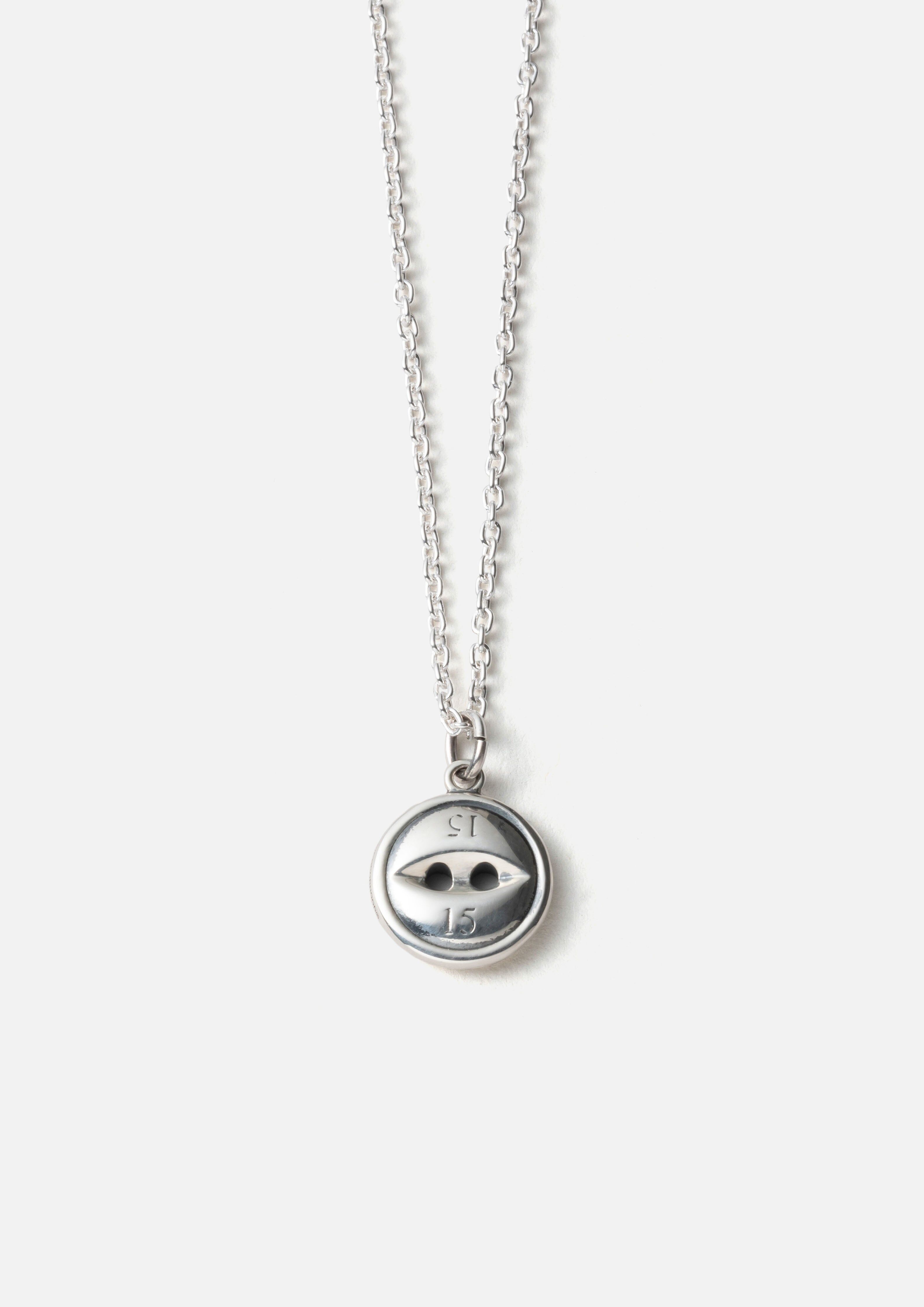 『代購商品』2025AW NEIGHBORHOOD NBHD SILVER BUTTON NECKLACE 925 鈕扣 純銀 銀飾 項鍊 現貨 252IVNH-AC03
