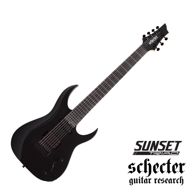 Schecter Sunset-7 Triad Gloss Black 電吉他