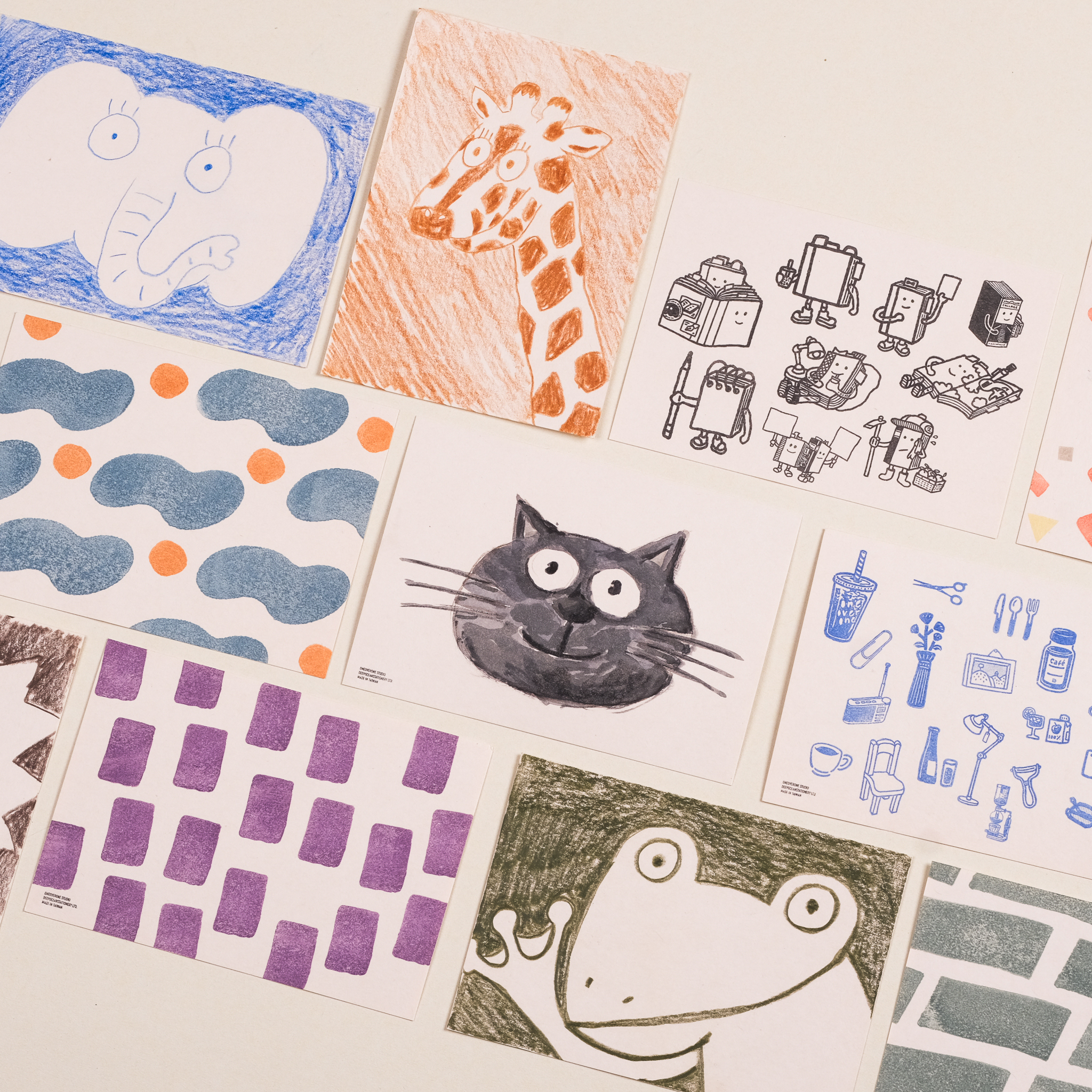 203磅 文平紙卡 A6/ 25張 /一分之一工作室/臺灣