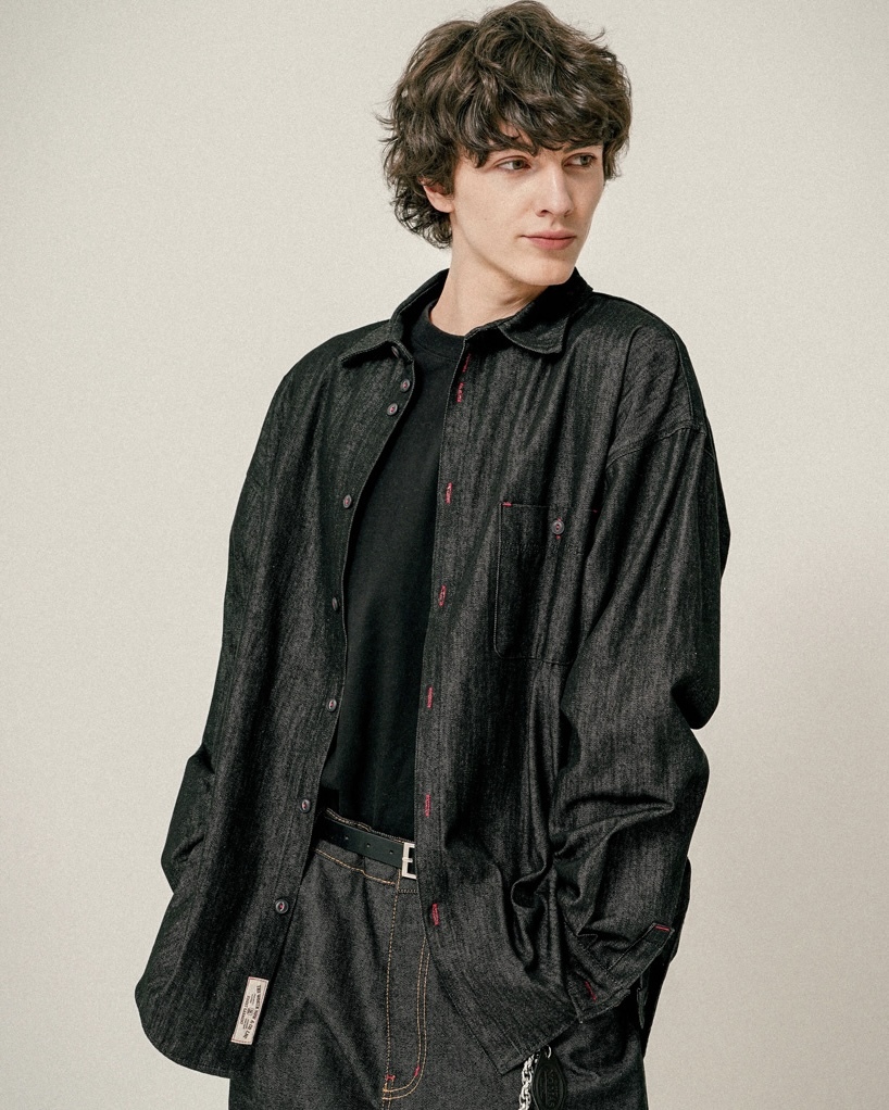 <預購> 韓國TWN SINSERE丹寧工裝感襯衫#外套