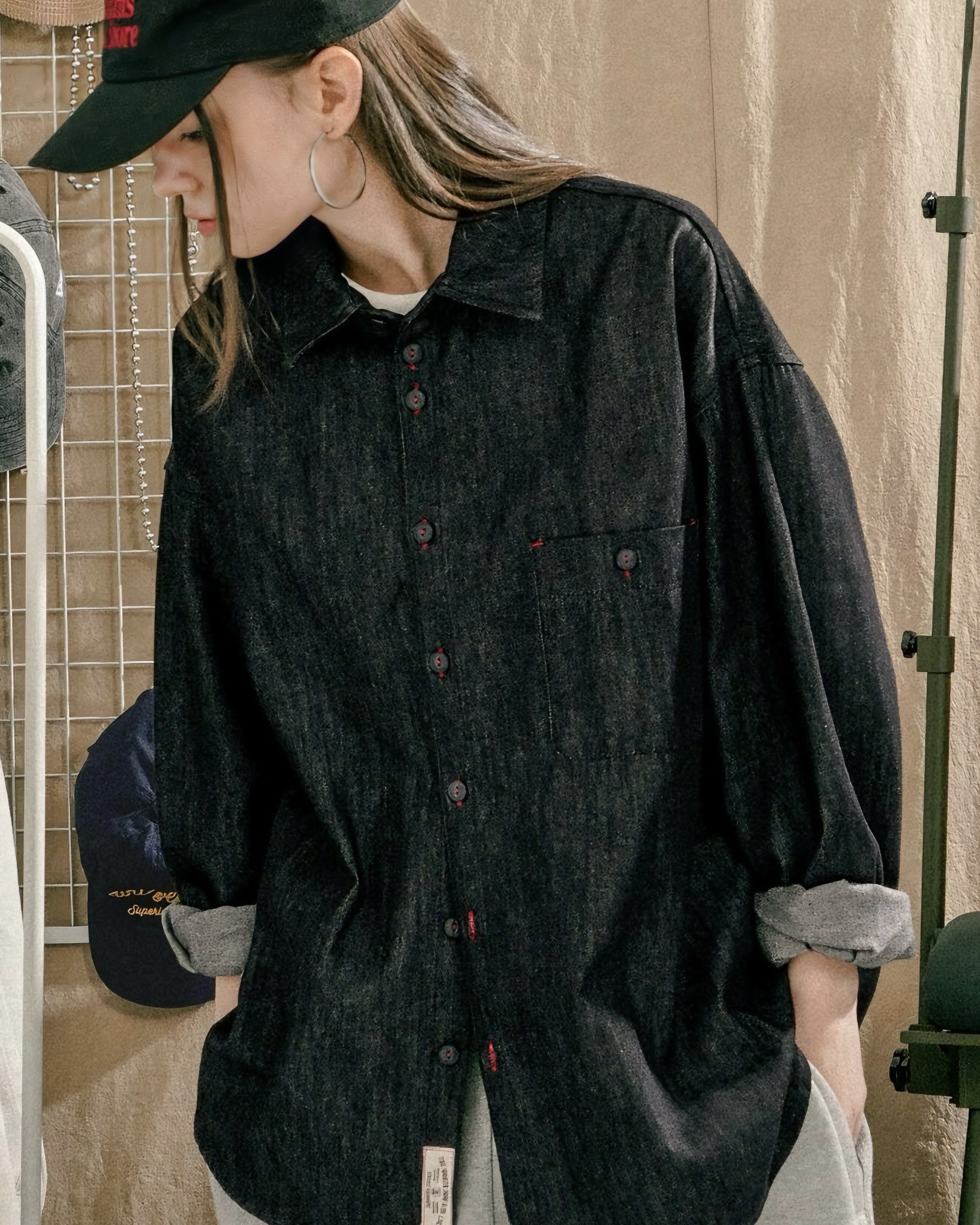 <預購> 韓國TWN SINSERE丹寧工裝感襯衫#外套