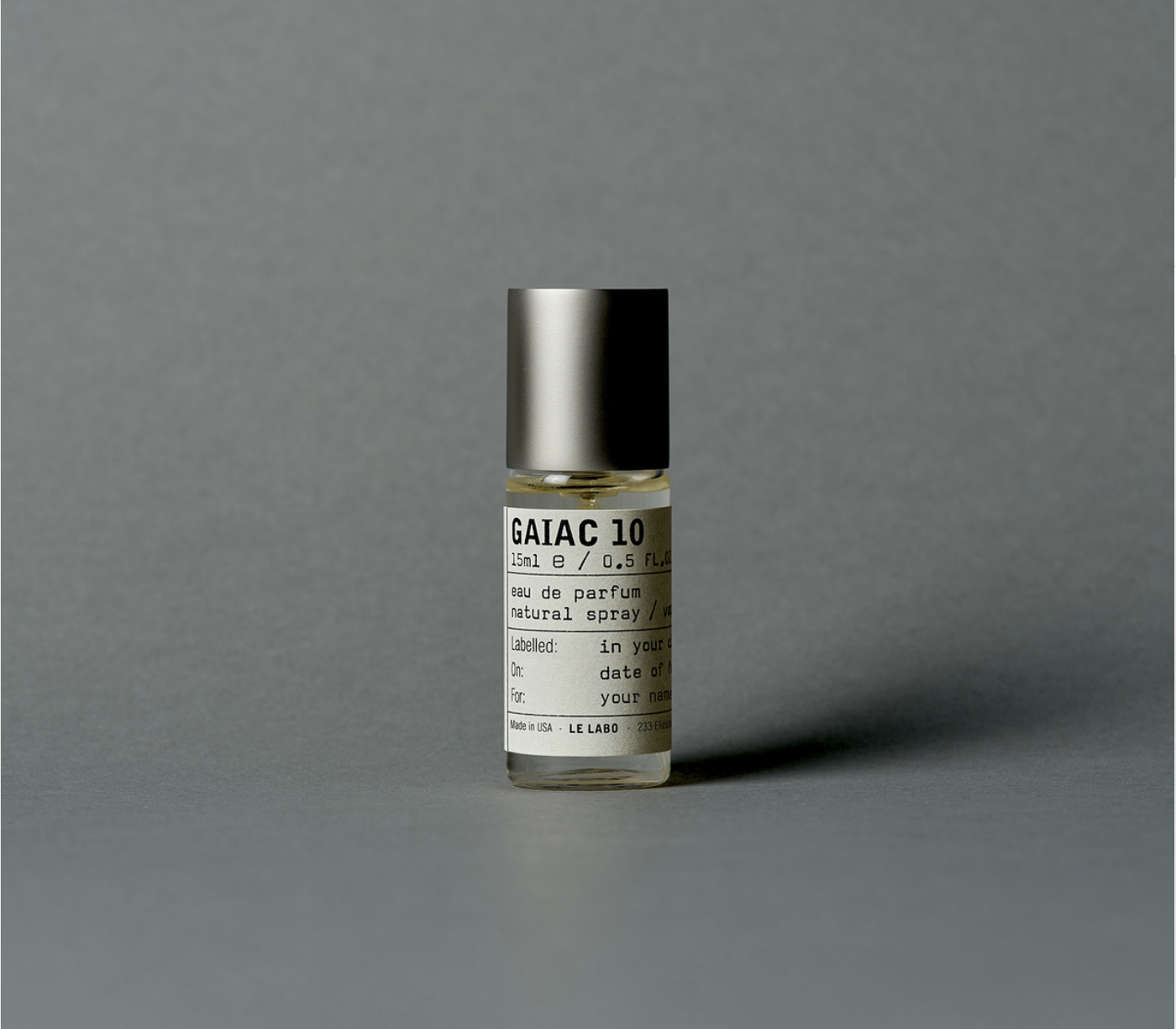 【Le Labo城市限定】 (東京) GAIAC 10 療癒創木 15 ML  ( 刻字請下單後私訊官方 )