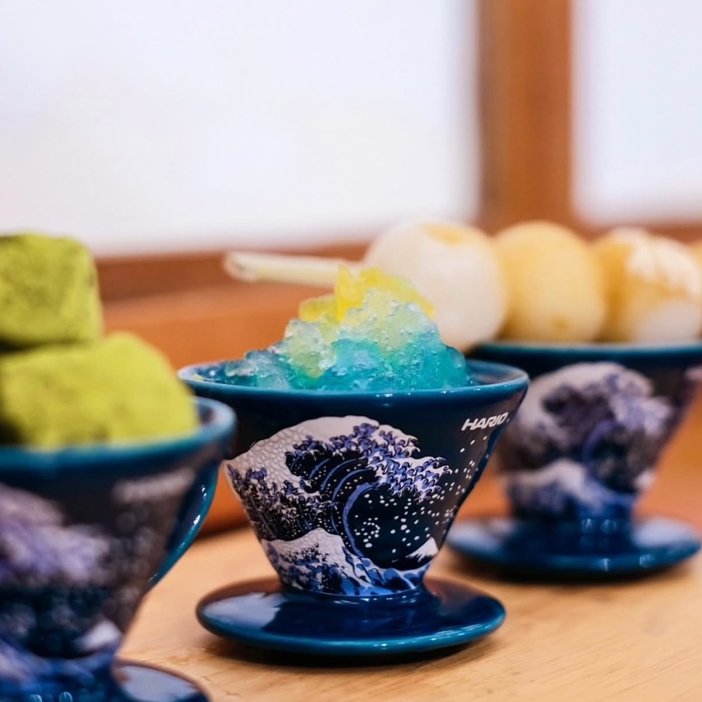 HARIO V60 迷你 品飲杯 濃縮杯 陶瓷 沖浪裏 黑色/白色