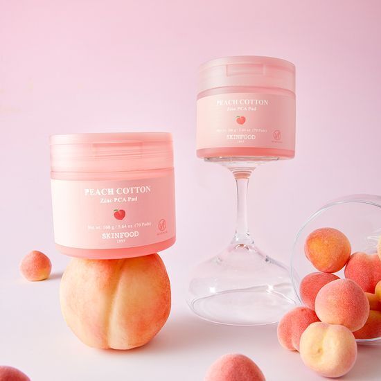 SKINFOOD 蜜桃棉花控油爽膚棉 70片