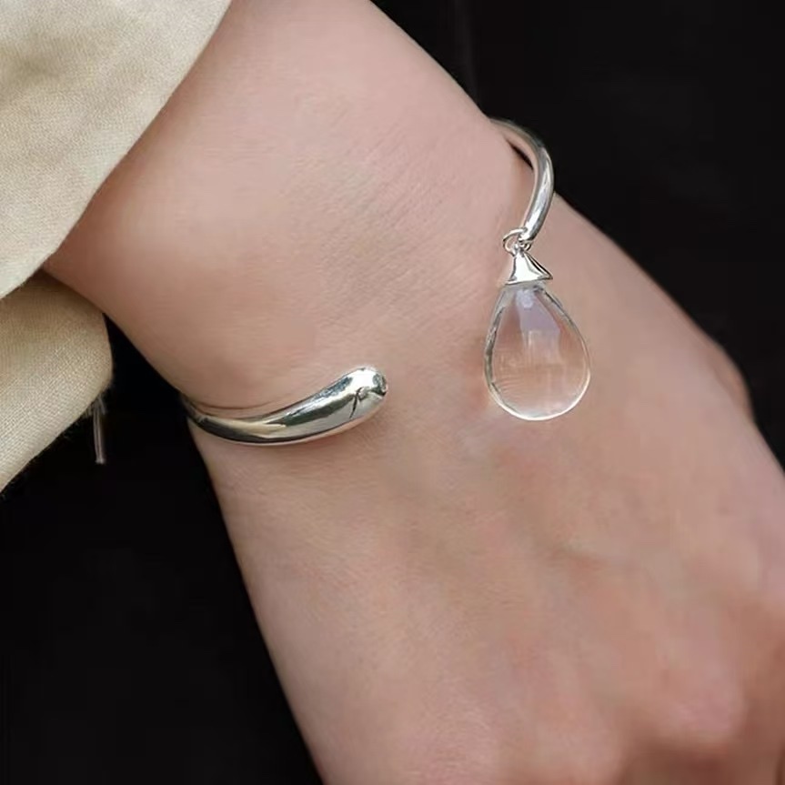 【預購】手工工藝款925純銀手鈪 G0830313 月淨之滴 (AABSZ0167)