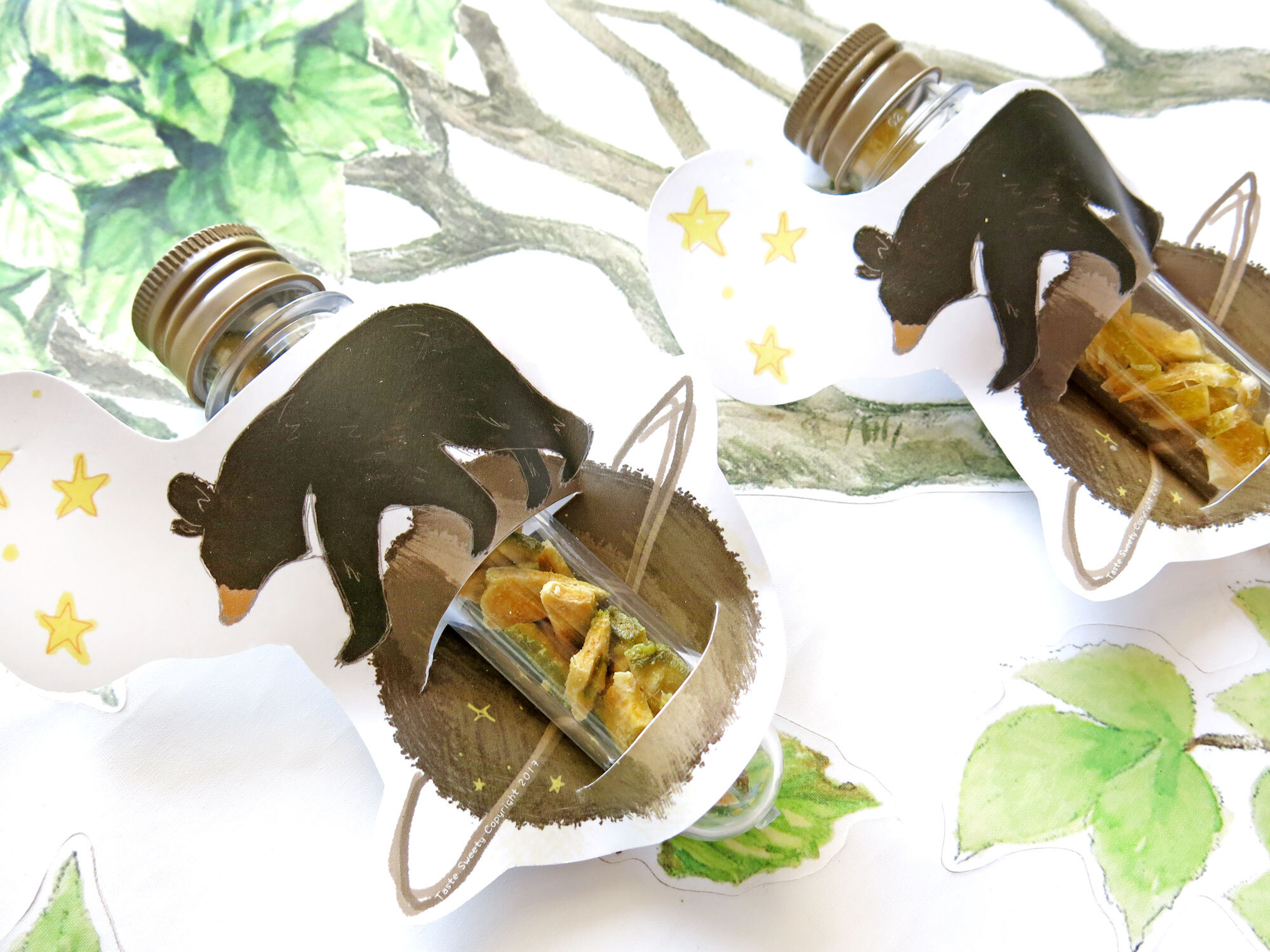 星球熊造型試管小巧水果乾