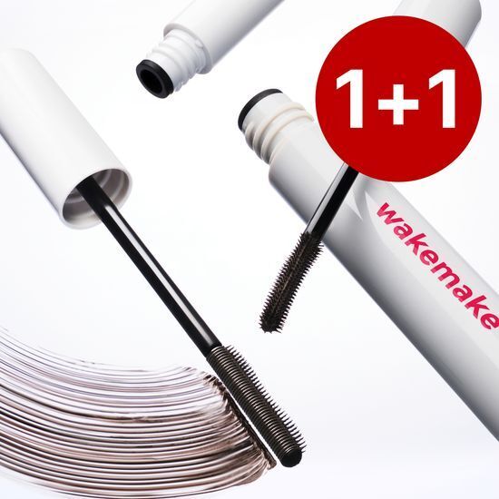 WAKEMAKE 極細雙刷頭睫毛膏 (1+1)【2款色號】