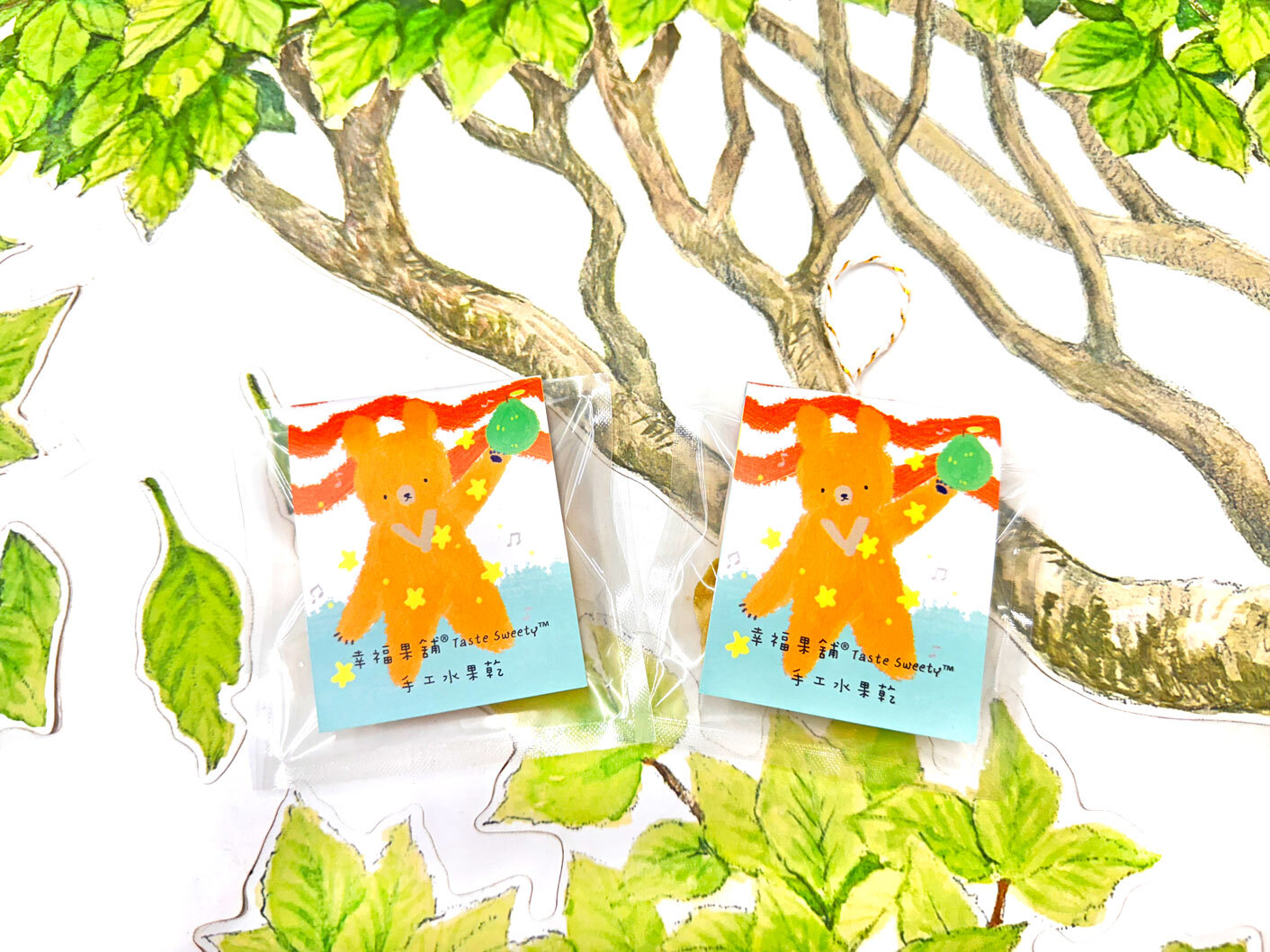 柚舞熊小果乾-可愛包