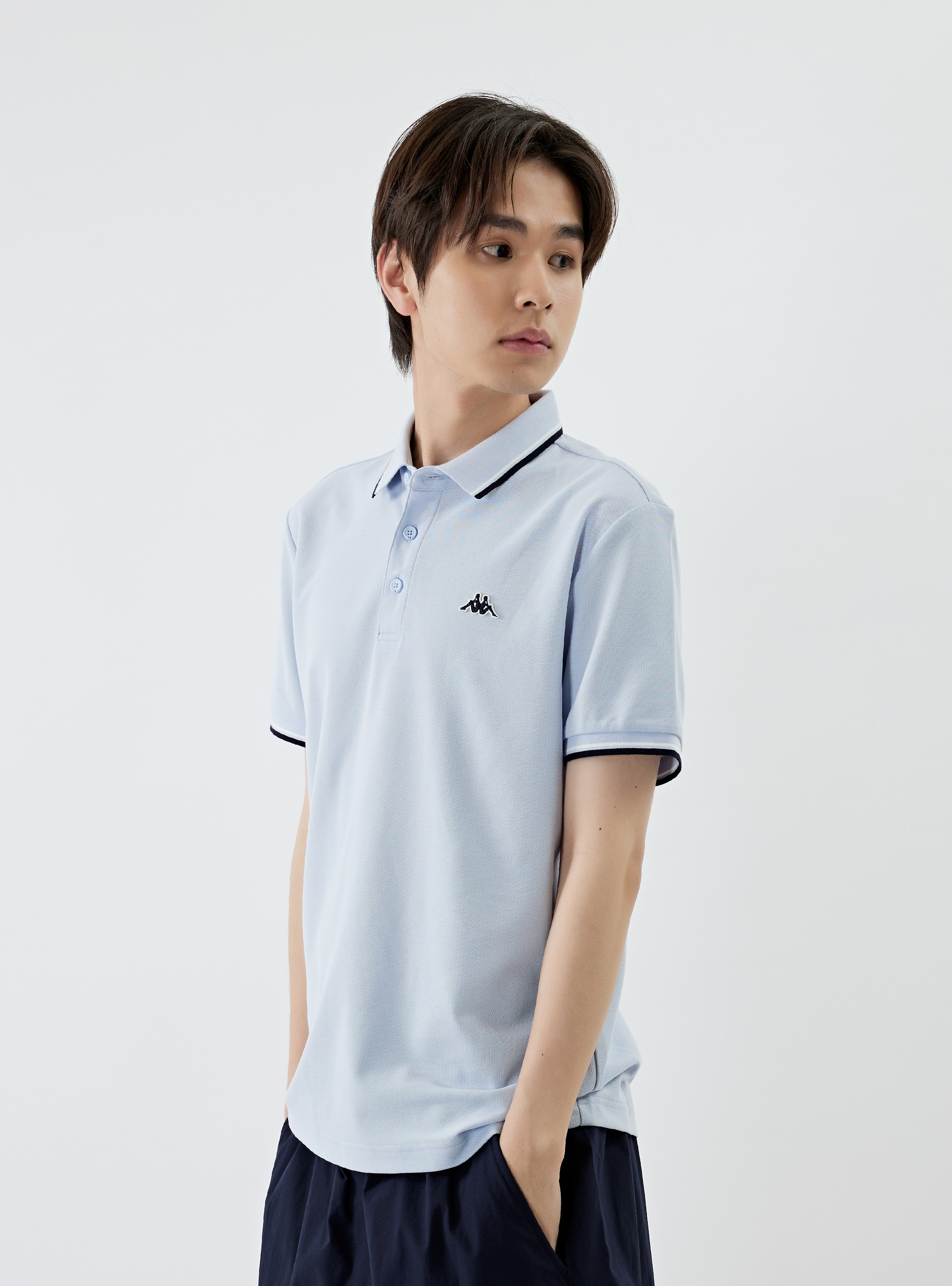 男女適穿 經典logo圓領短袖POLO衫