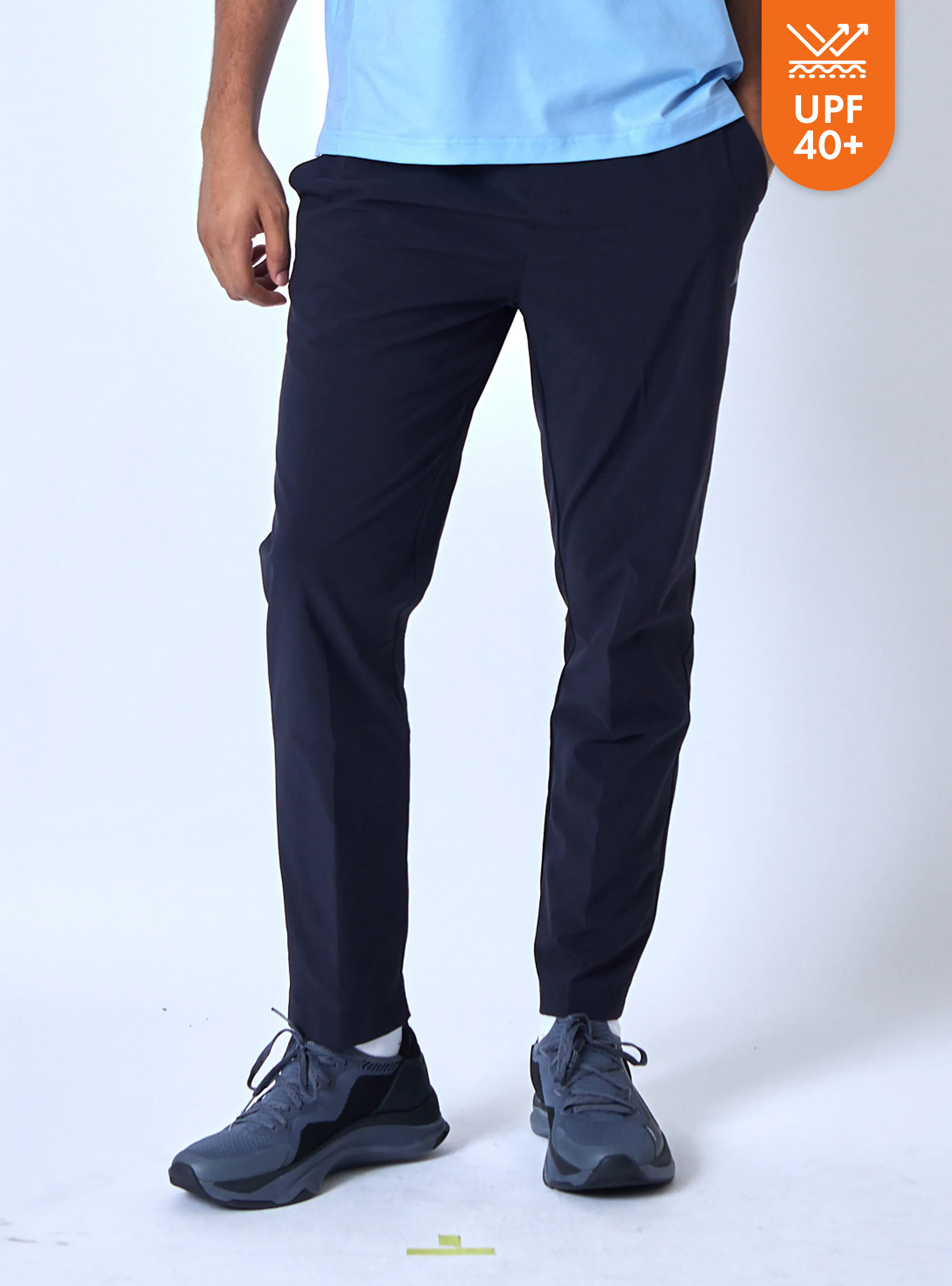 男女適穿 防潑水抗UV直筒長褲