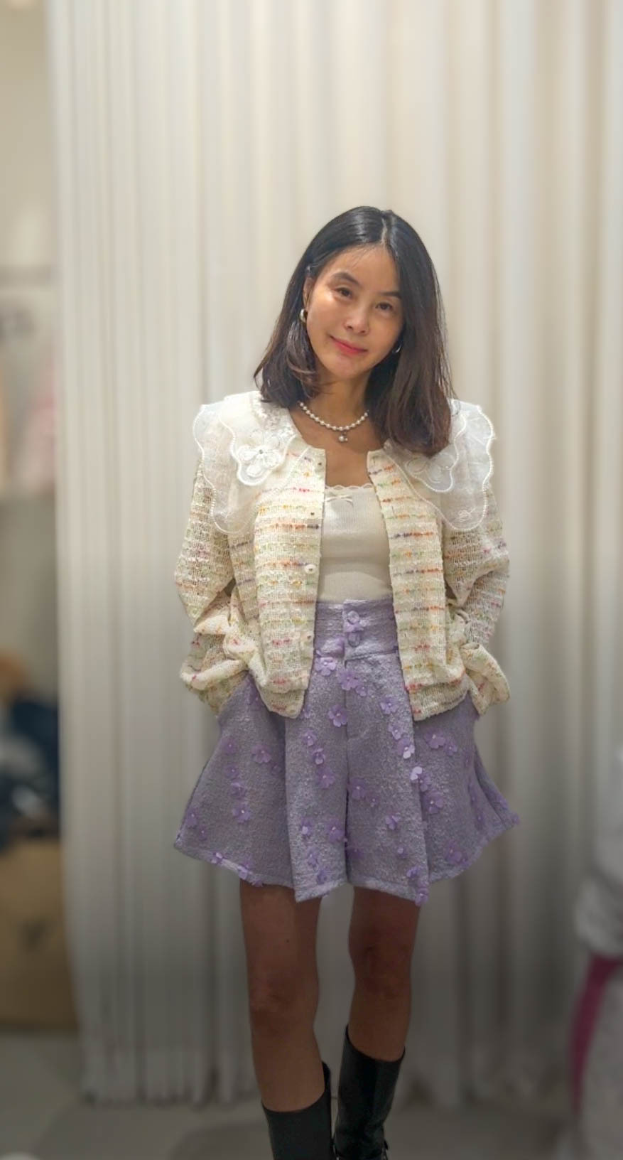 🥰PM_K6304  ▶️彩虹條紋 外套上衣 👉B:96cm L:47cm